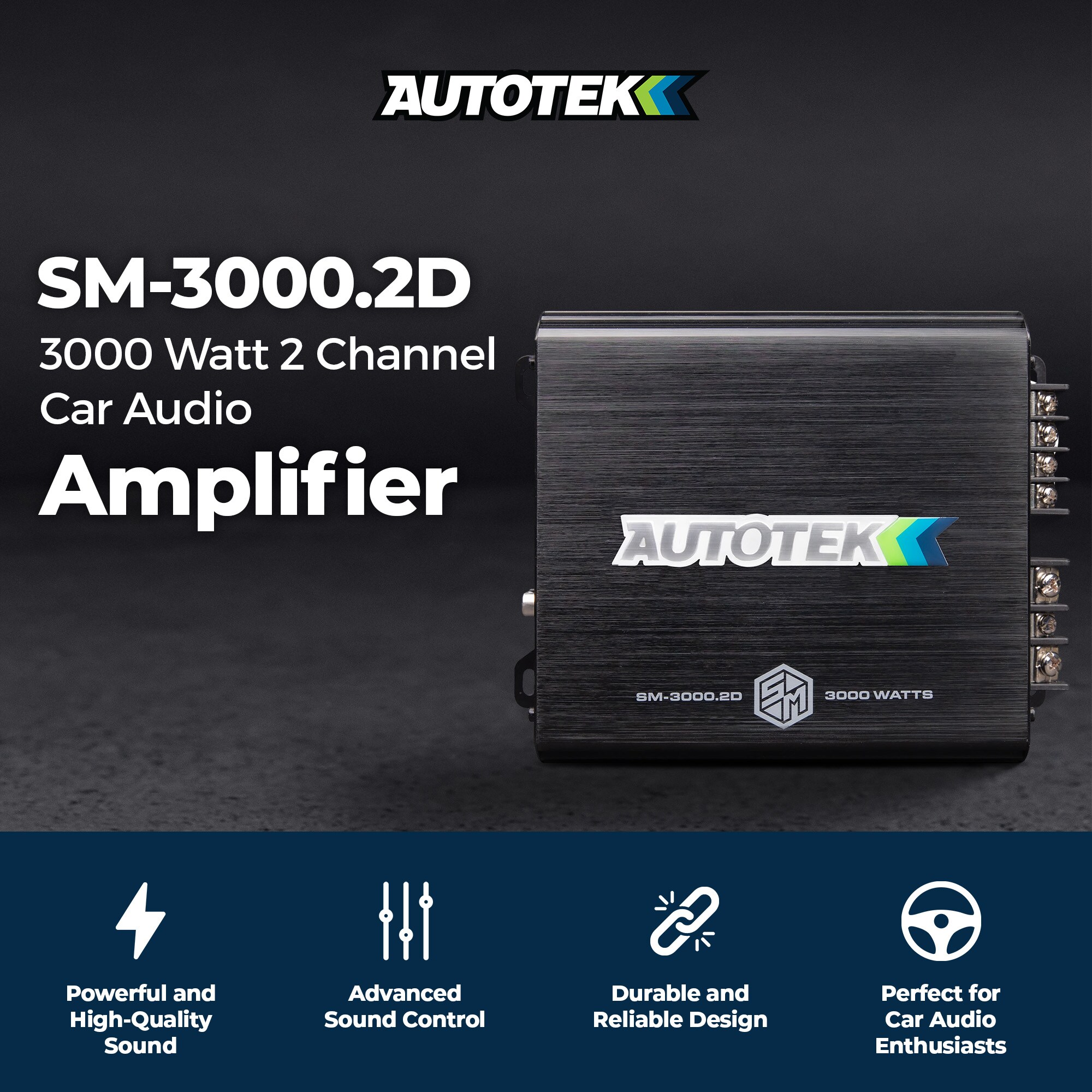 Autotek SM-3000.2D Mobile-Audio - View #2