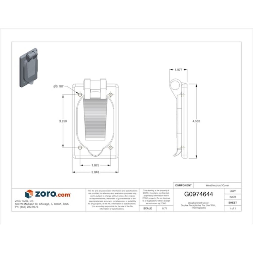 Hubbell HBL5221 Electrical-Box-Covers - View #2