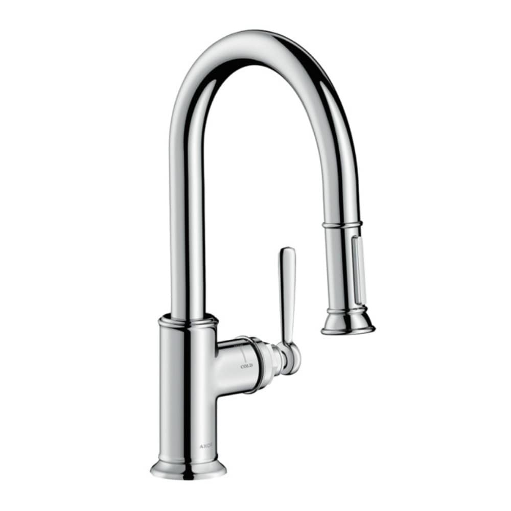 Hansgrohe 16584001 Montreux Chrome Single Handle Deck-mount Filtered Pull-down Kitchen Faucet with Sprayer