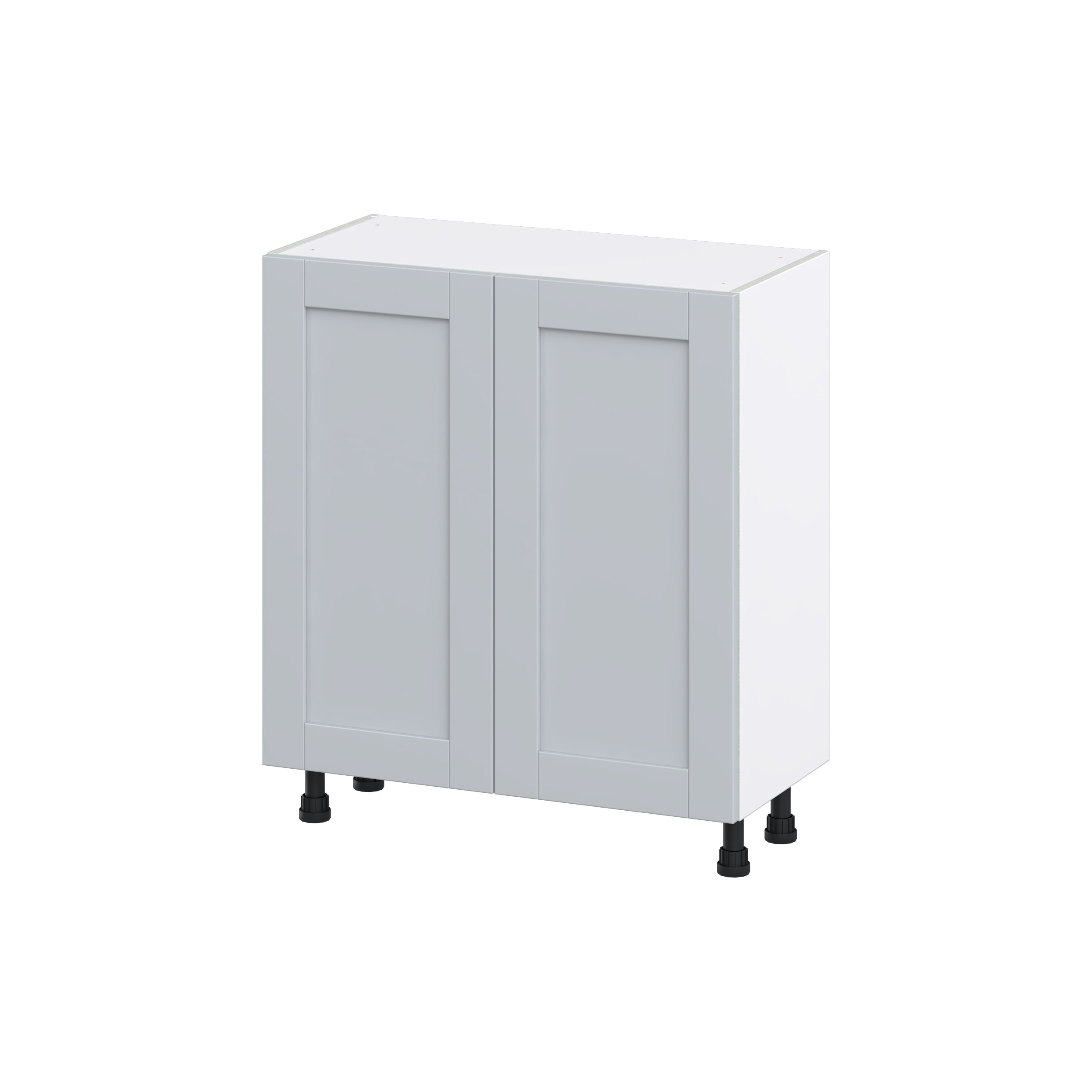 Hugo&Borg DSB3014FH-CH Charlesberg 30-in W x 34.5-in H x 14-in D Light Gray Base Fully assembled Cabinet (Flat Panel Shaker)