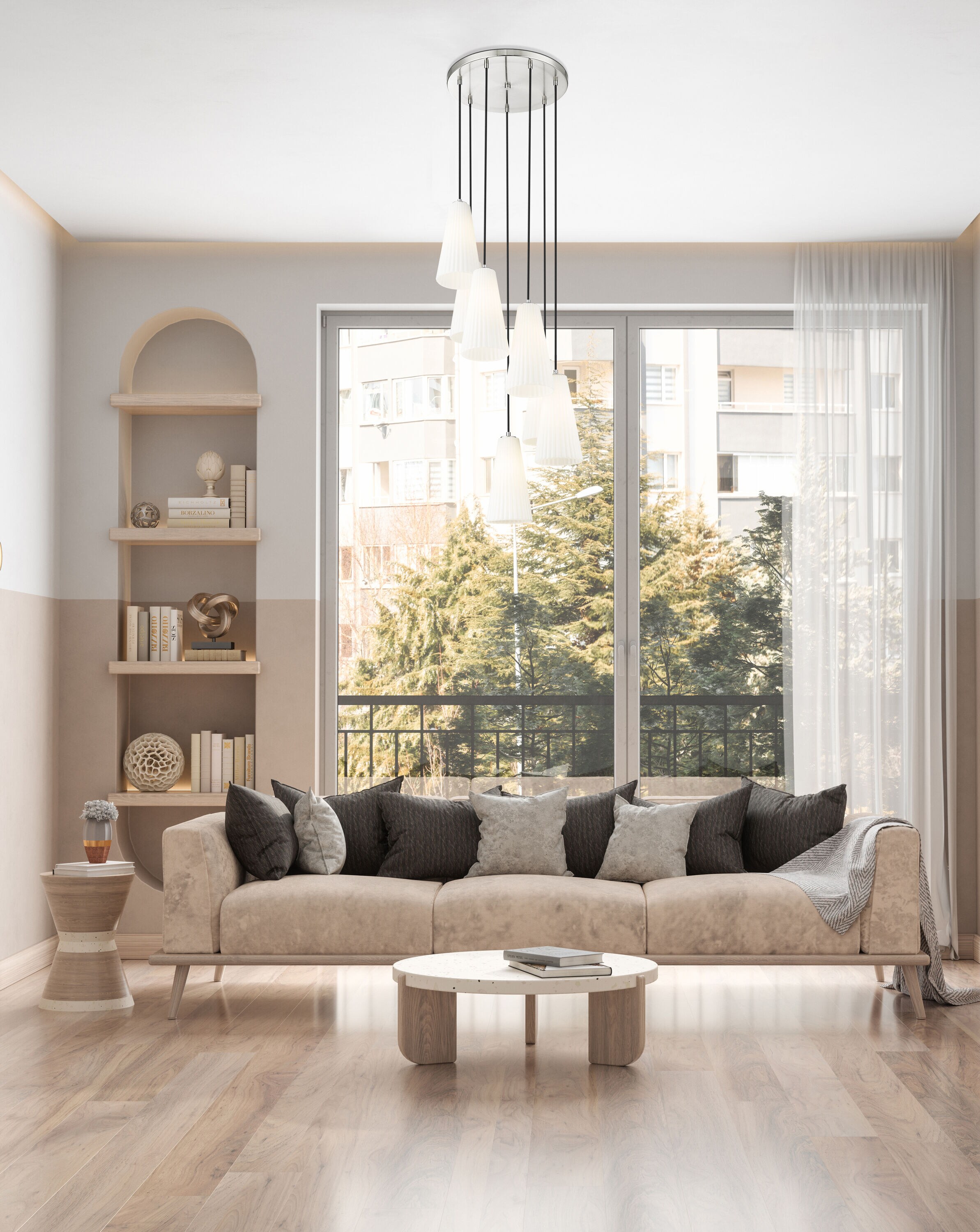 Z-Lite 3043P7-7R-BN b090015 - View #3