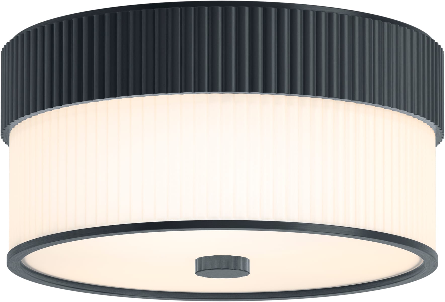 KOHLER 27436-FM03-GNL Tresdoux 3 -Light 16-in Black Flush Mount Light