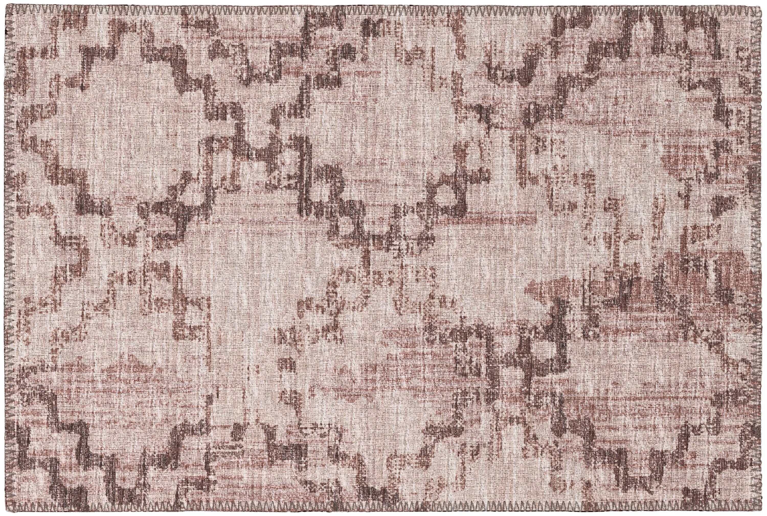 Addison Rugs AYU45MO20X30 Yuma 2 x 3 (ft) Chenille Mocha Rectangular Indoor/Outdoor Trellis Moroccan Machine washable Throw rug
