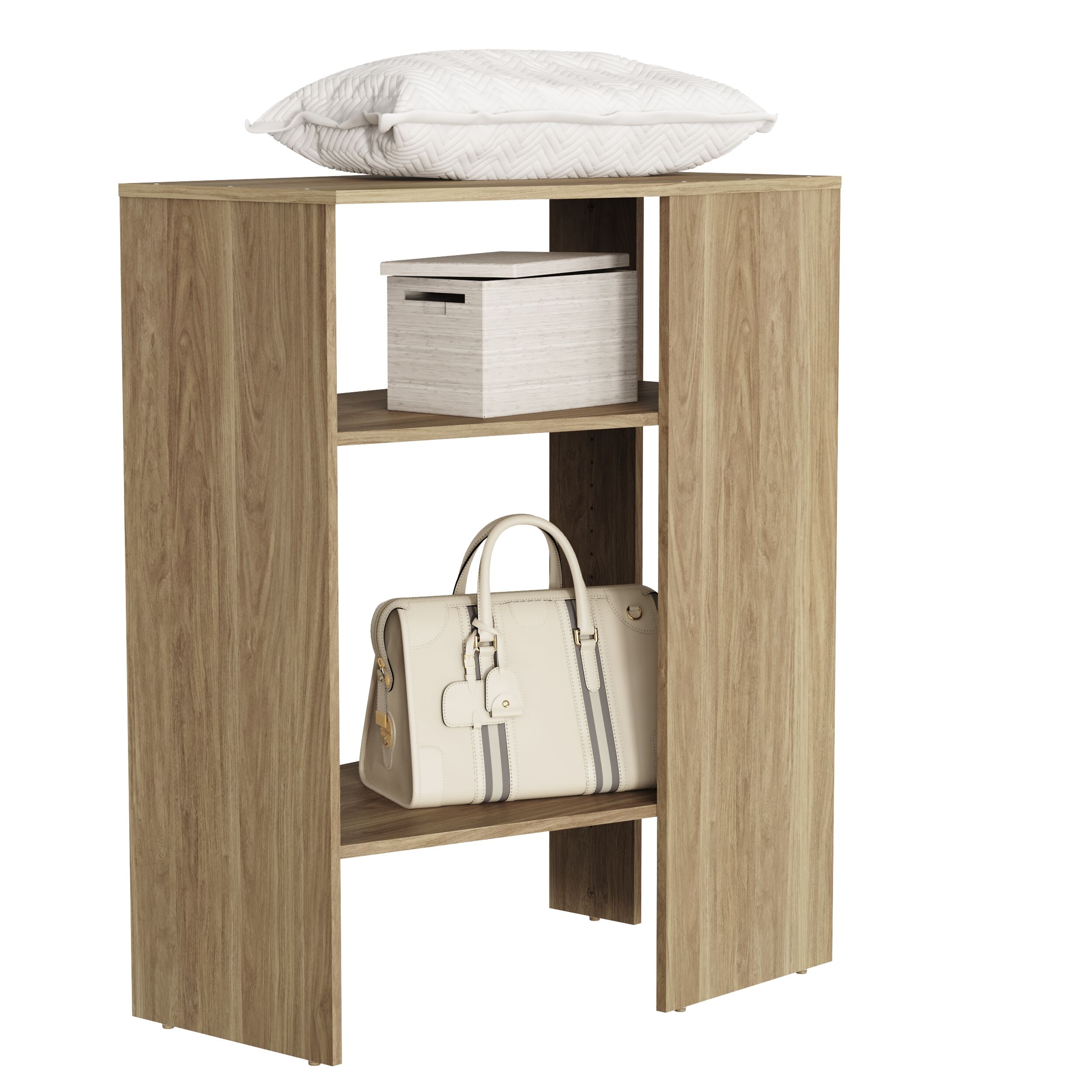 ClosetMaid BrightWood 31.75-in x 19.67-in D Sand Corner Shelf #10000-07913