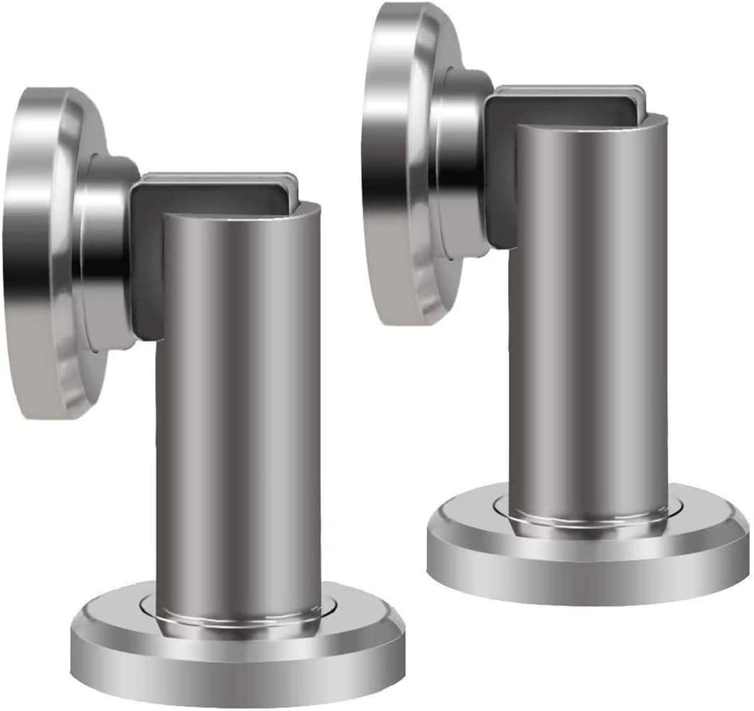 Yichuhaoxi  Door Stoppers Magnetic Door Stops Heavy Duty Stainless Steel Magnetic Door Catch Door Holder for Wall Floor Mount Modern Door Stop