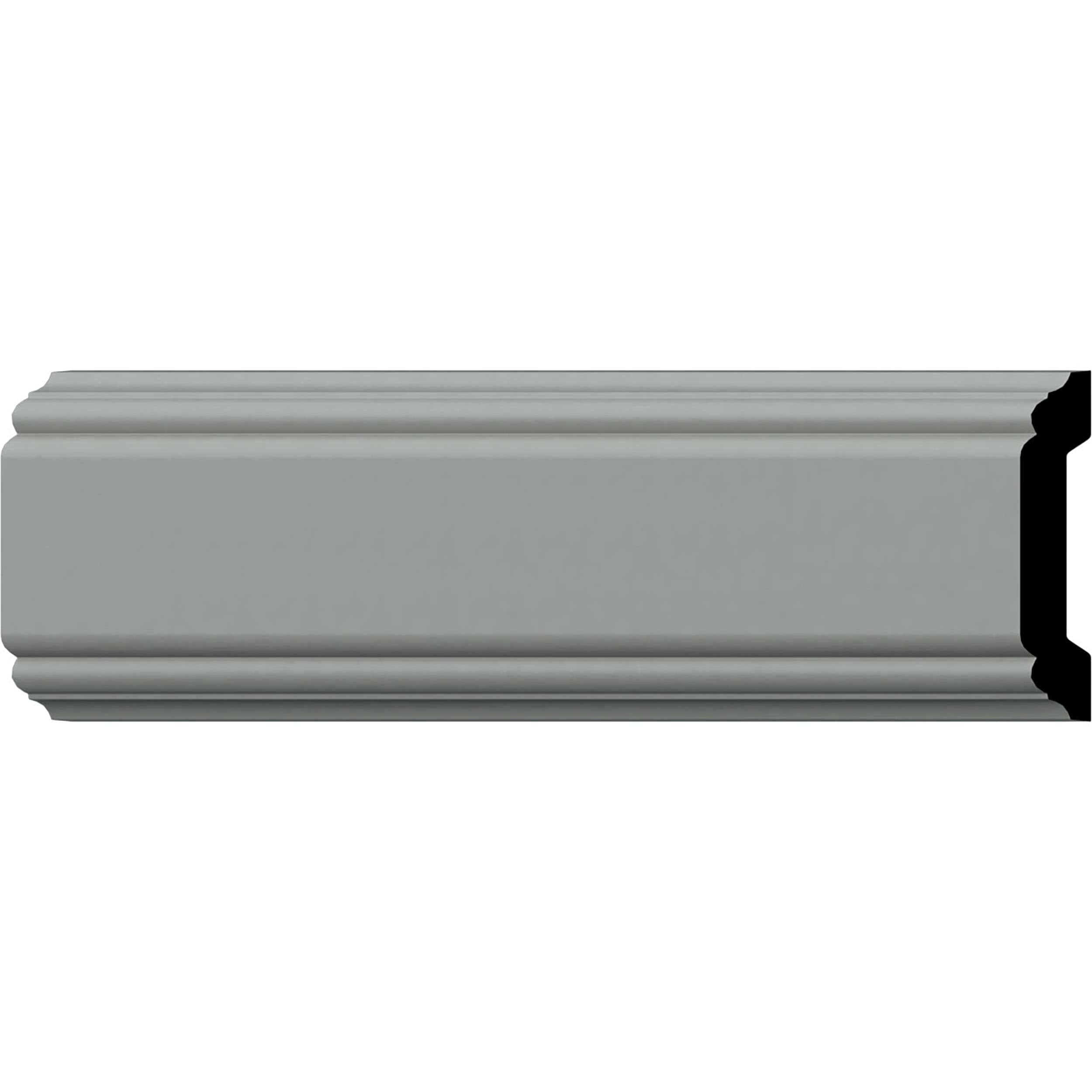 Classic Gray Urethane Crown Panel Moulding 94.5"