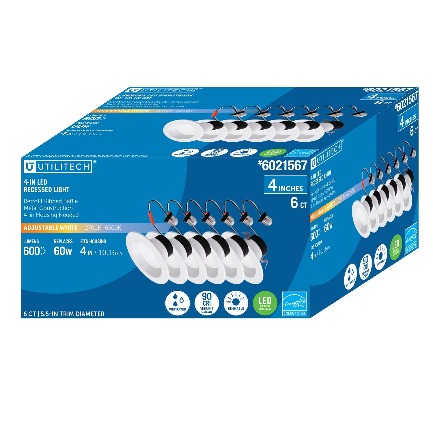 Utilitech MQTL1284-L60K9027S Led-Retrofit-Downlight - View #3