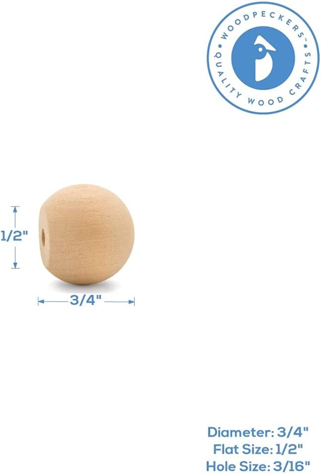 Woodpeckers Crafts MF-KNBBL-34-P50 Cabinet-Knobs - View #2