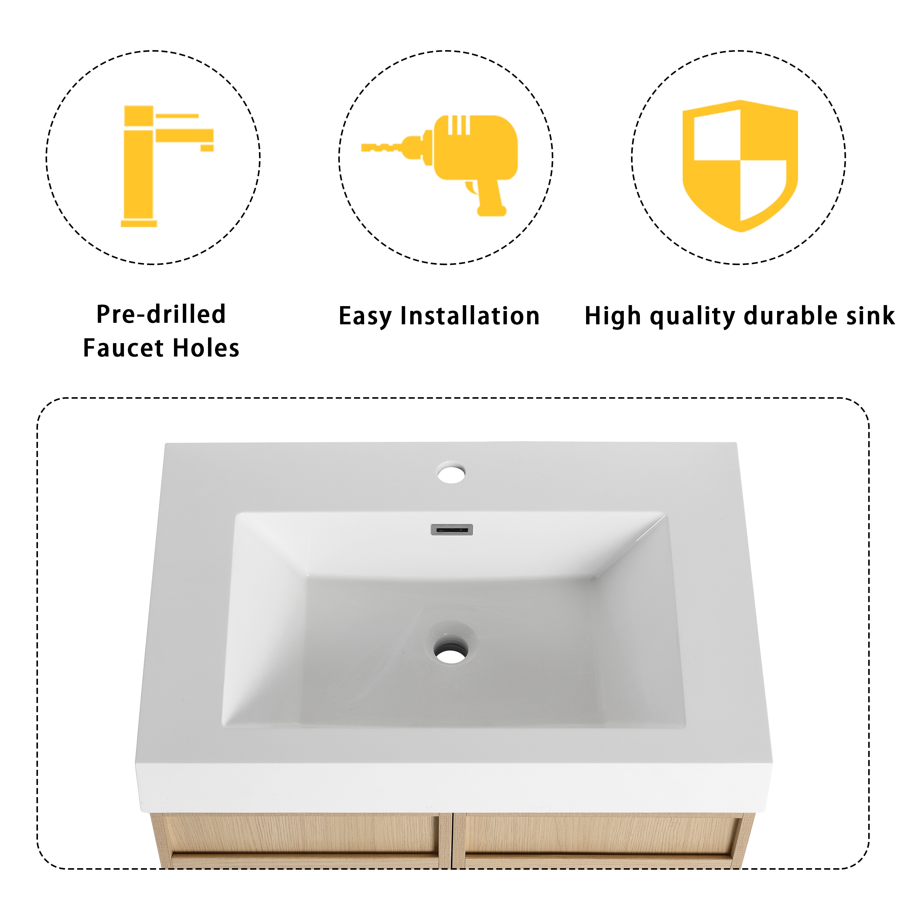 Forclover QNM-0930-CAW Bath-Vanity-Combo - View #6