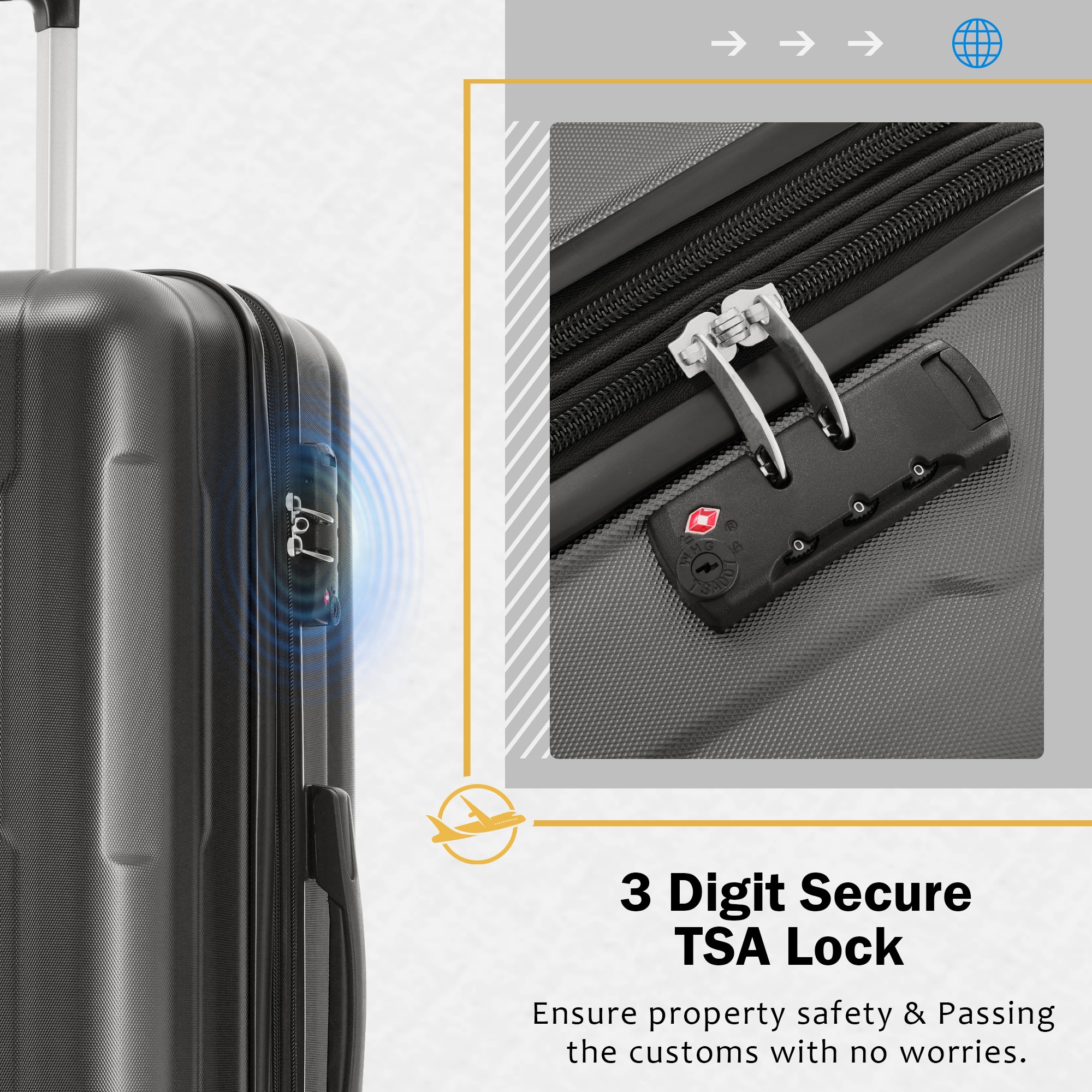 SINOFURN SYD9300004GD Luggage-And-Luggage-Sets - View #16