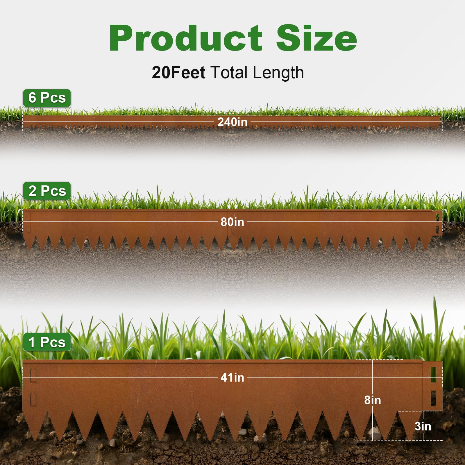 Adrinfly LAD0806D040 Edging-Stakes-Paver-Spikes - View #3