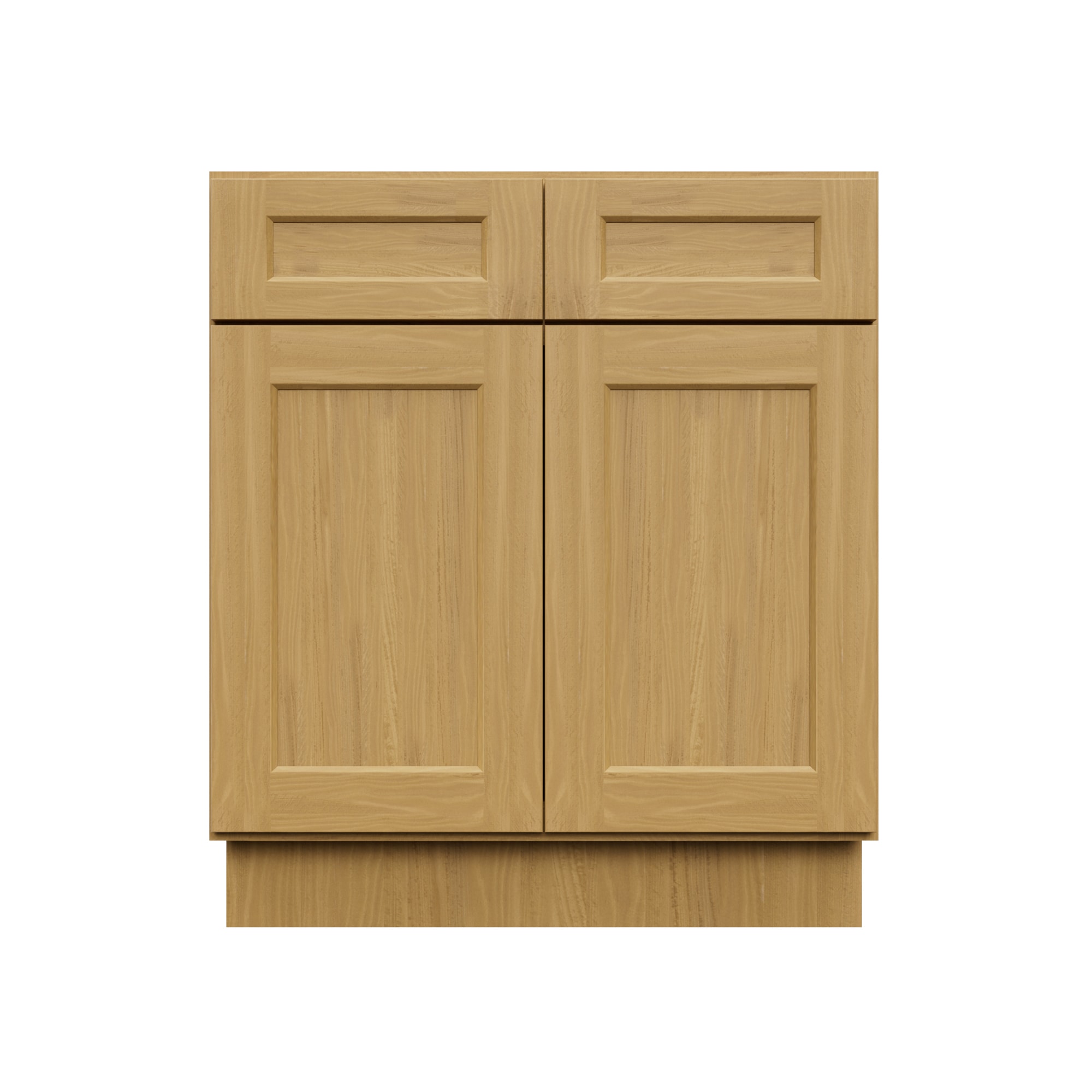 HomLux 30-in W x 34.5-in H x 21-in D Shaker Chestnut Vanity Base Ready to Assemble (RTA) Plywood Cabinet Recessed Panel Shaker