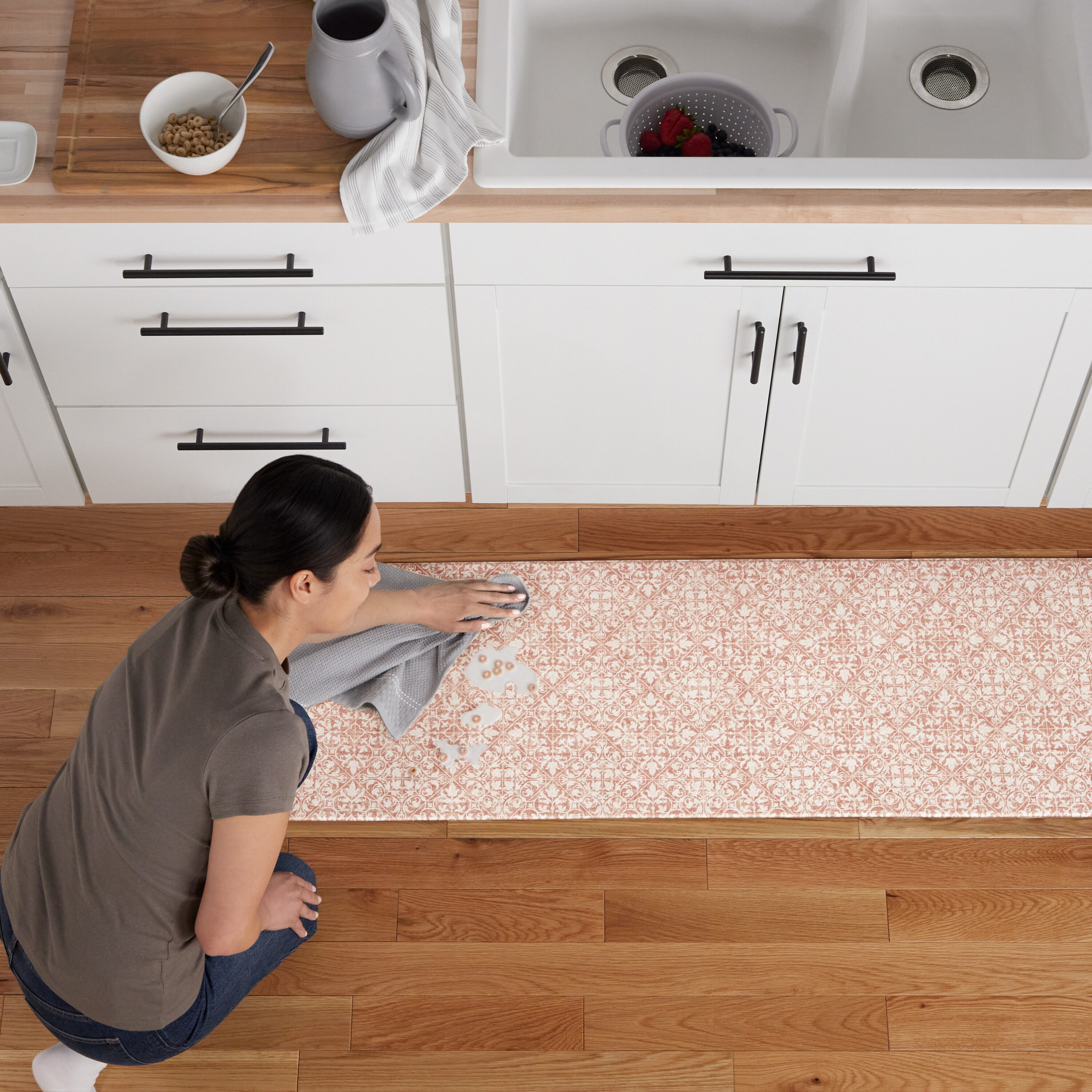 Town & Country Living 1A-26782-209 2-ft x 5-ft Rust PVC Rectangular Indoor Decorative Door mat