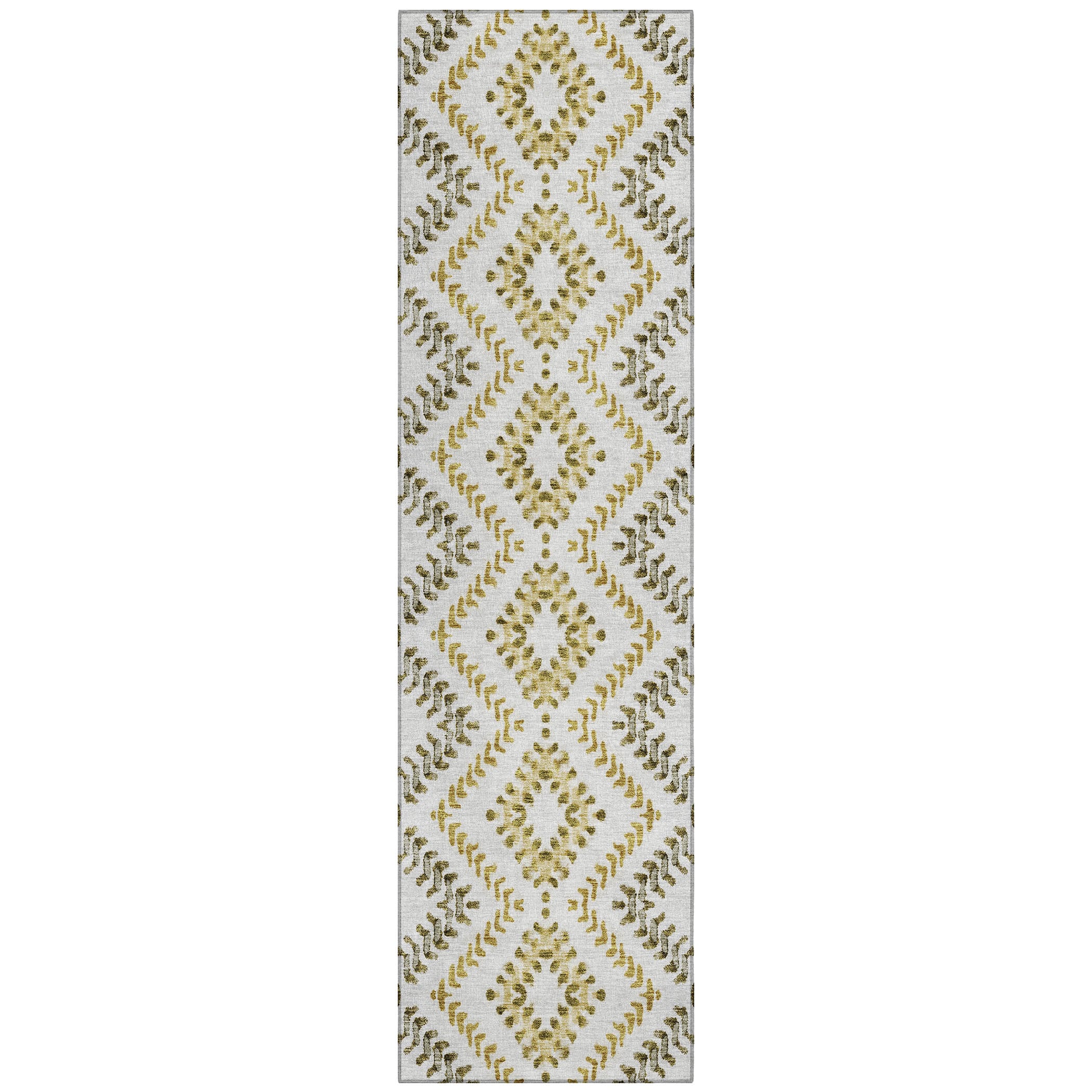 Addison Rugs ACN684TP2X8 Chantille ACN684TP 2 x 7 (ft) Polyester Taupe Rectangular Indoor/Outdoor Geometric Machine washable Area rug