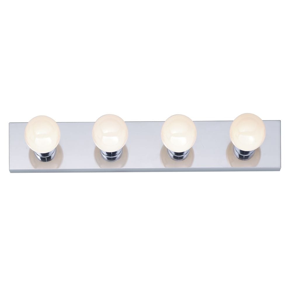  LW-SC511372 24-in 4-Light Polished Chrome Transitional Vanity Light