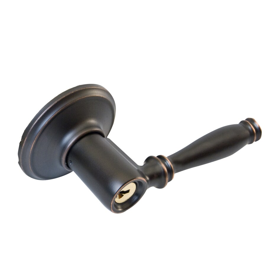 Birmingham Aged Bronze Keyed Entry Door Lever