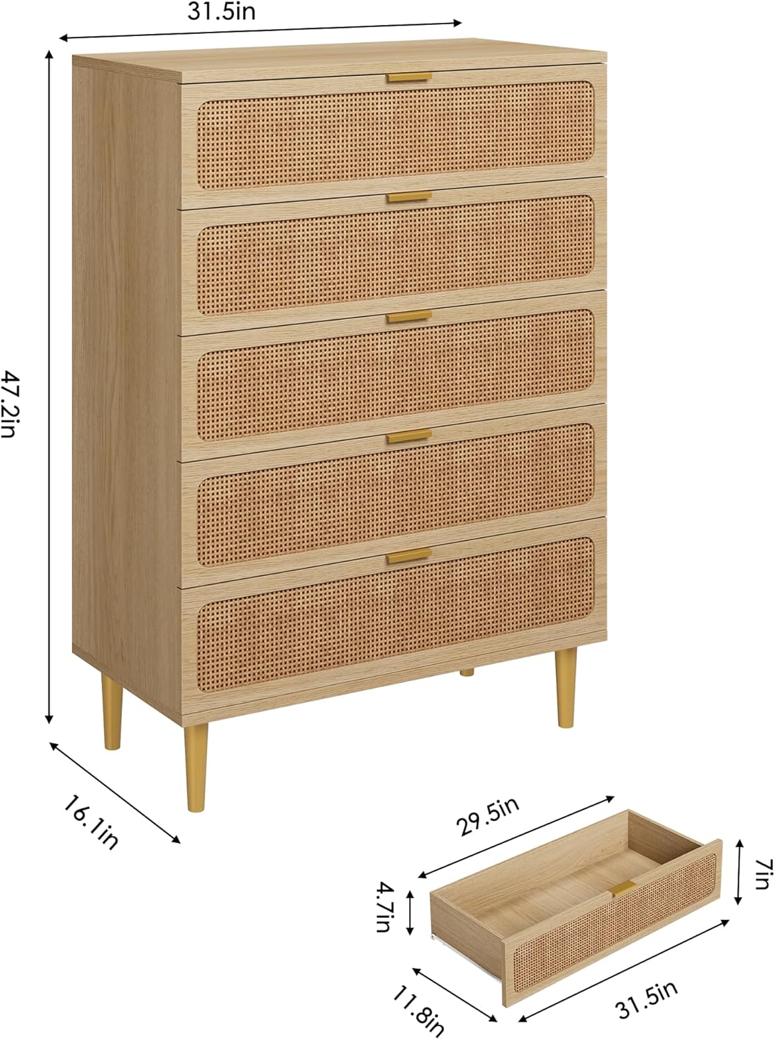 Qeetex LHF-DG-839OPBG5043 dressers - View #2