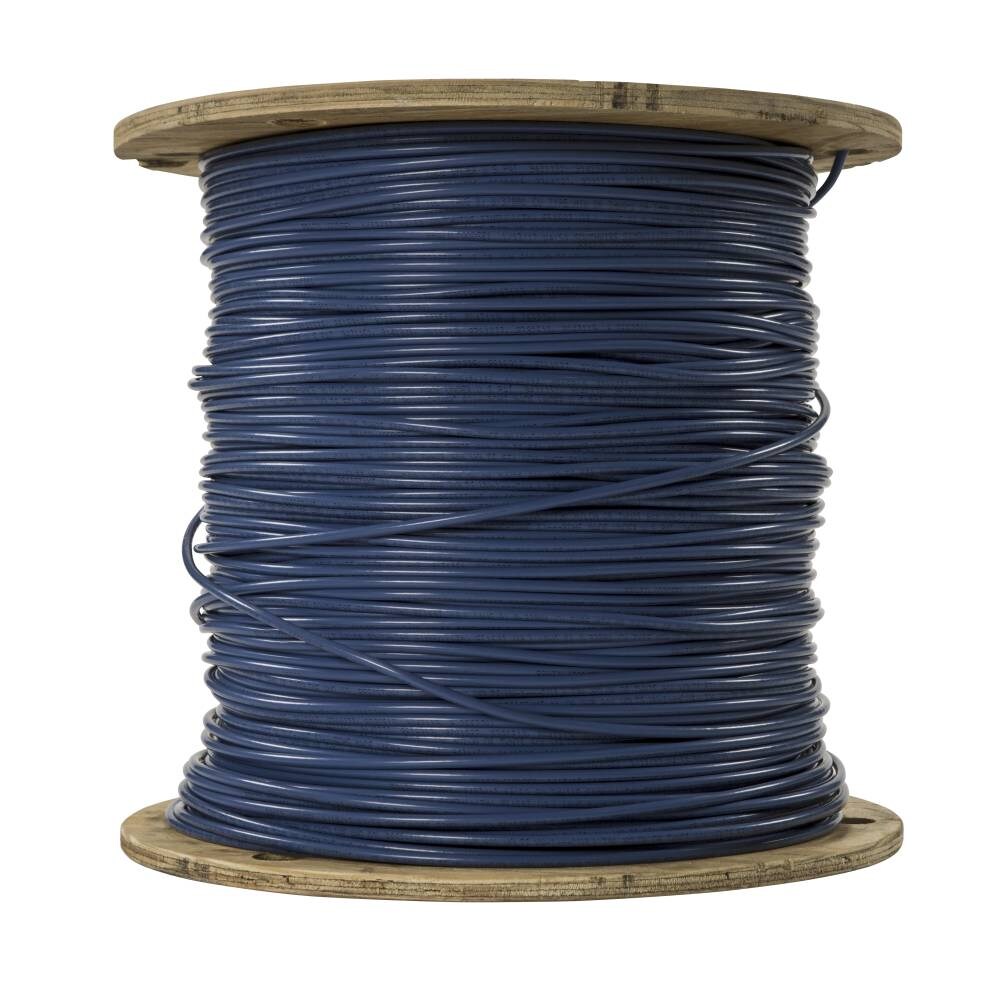 SIMpull 250-ft 1/0-AWG Stranded Black Copper THHN Wire (By-the