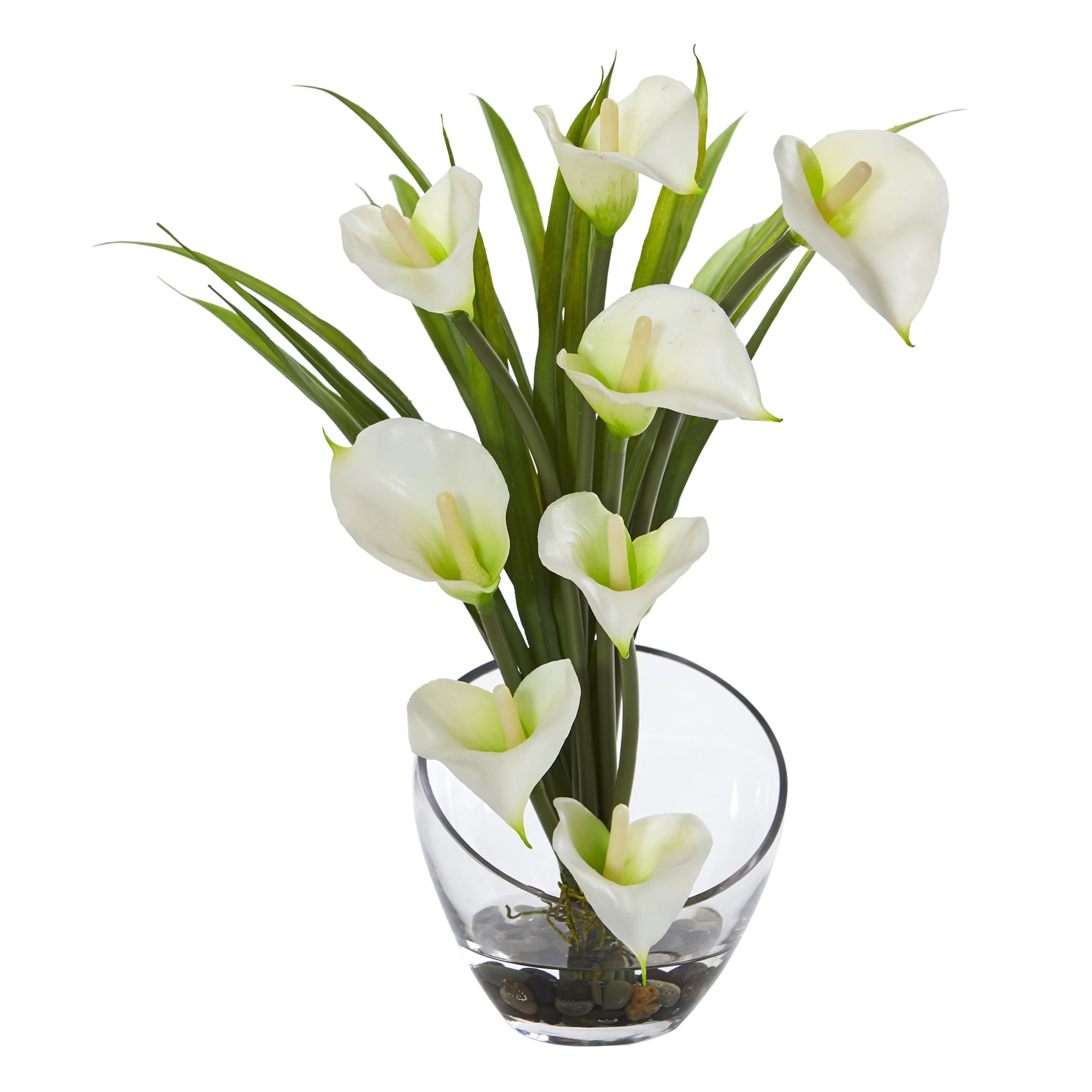 Nearly Natural 1530-CR 15.5-Inches Cream Indoor Desktop Silk Artificial flower
