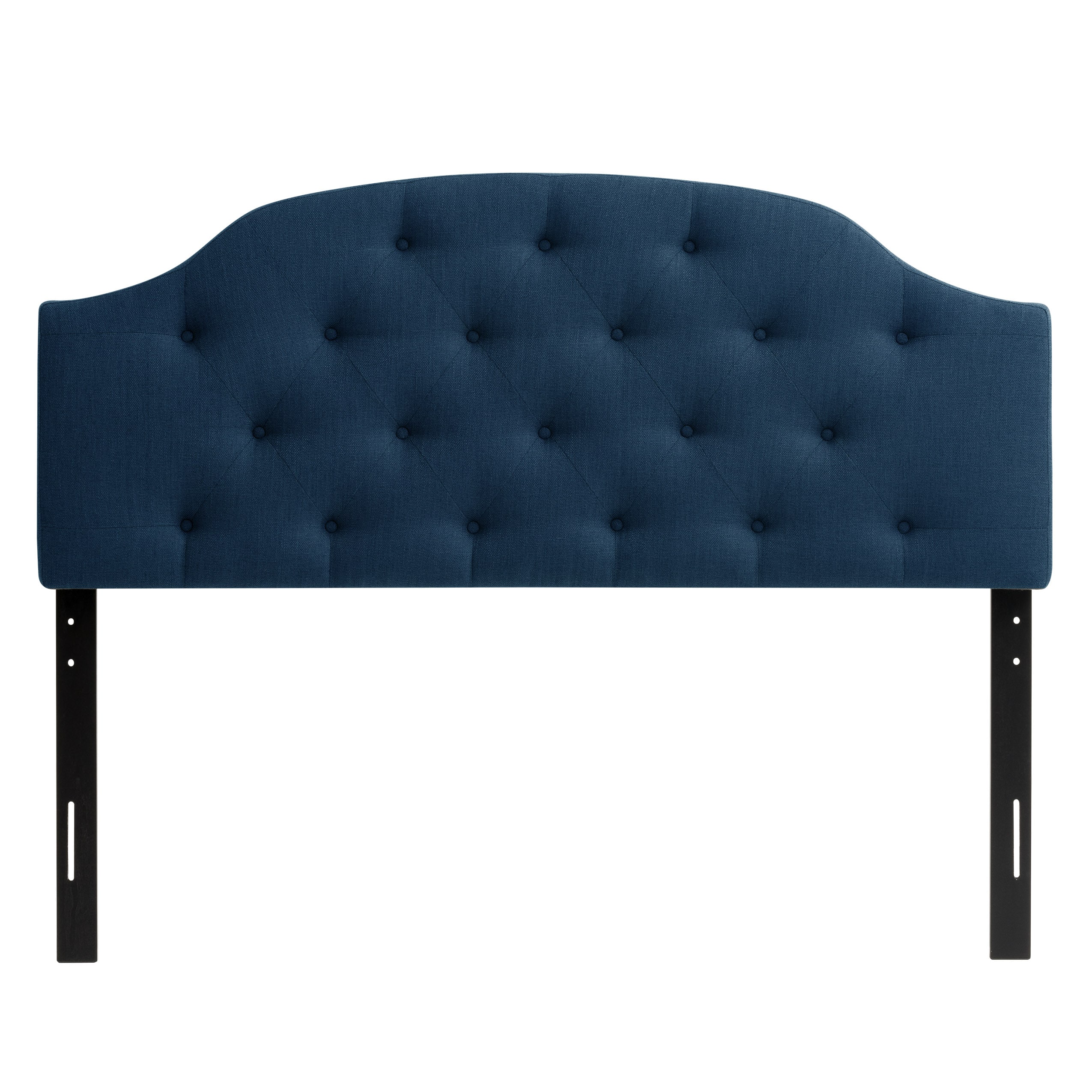 CorLiving BBT-114-Q Calera Navy Blue Queen Polyester Upholstered Headboard