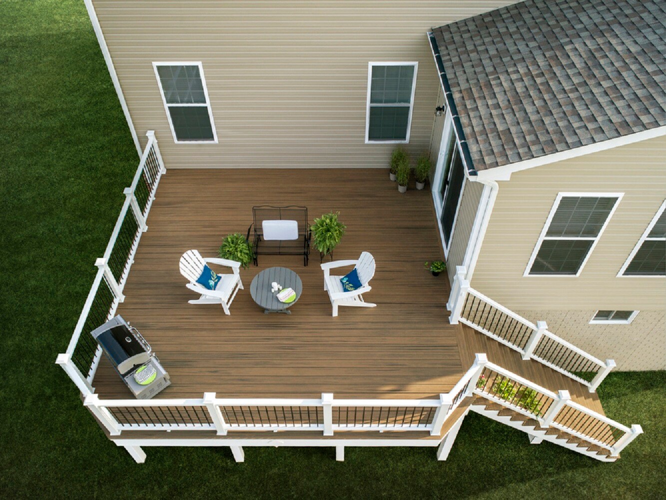 Trex Enhance Naturals 1-in x 6-in x 16-ft Toasted Sand Grooved Composite Deck Board