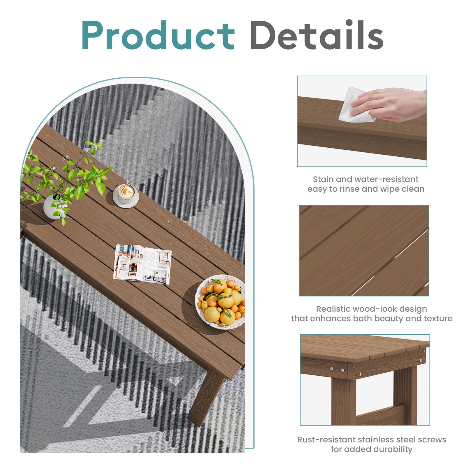 JEAREY PEJYGBZ-BN Patio-Tables - View #5