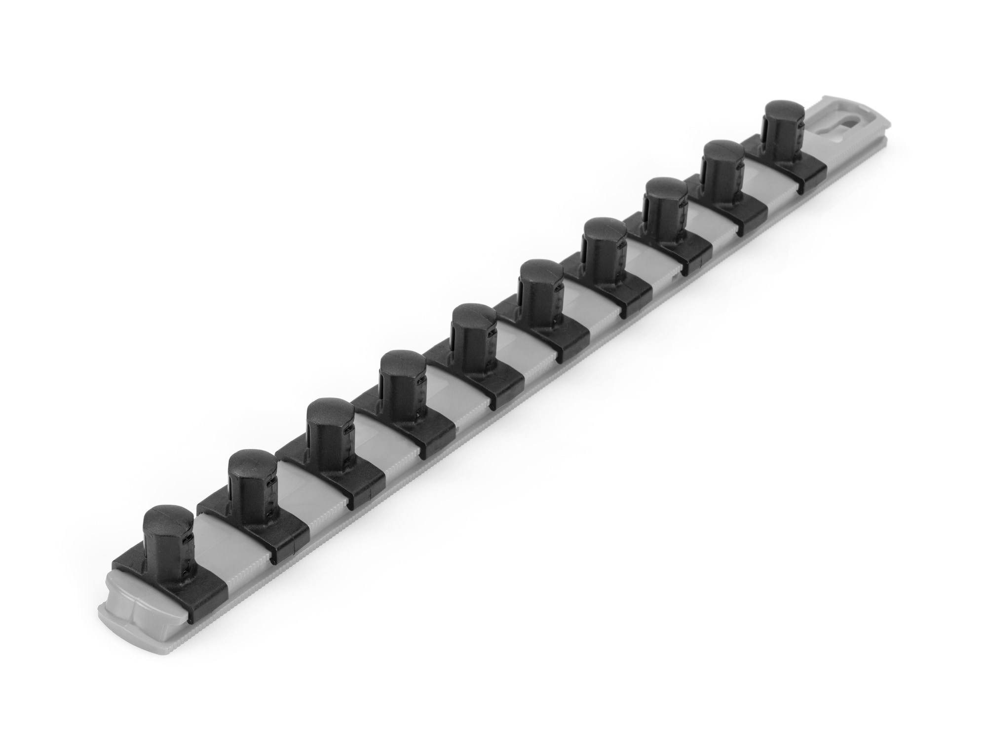 TEKTON OSR22310 Plastic Socket storage - 1/2 in drive x 13 inch socket rail with 10 clips