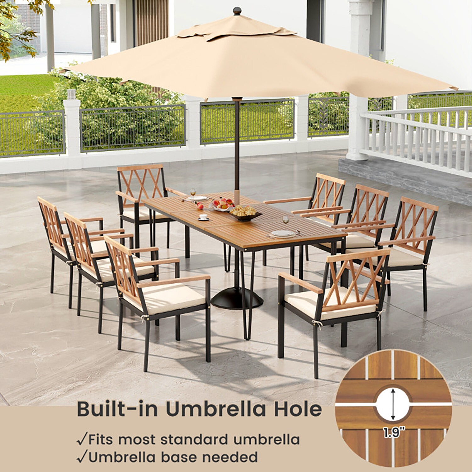 GZMR GZ-HW8604 Patio-Dining-Sets - View #5