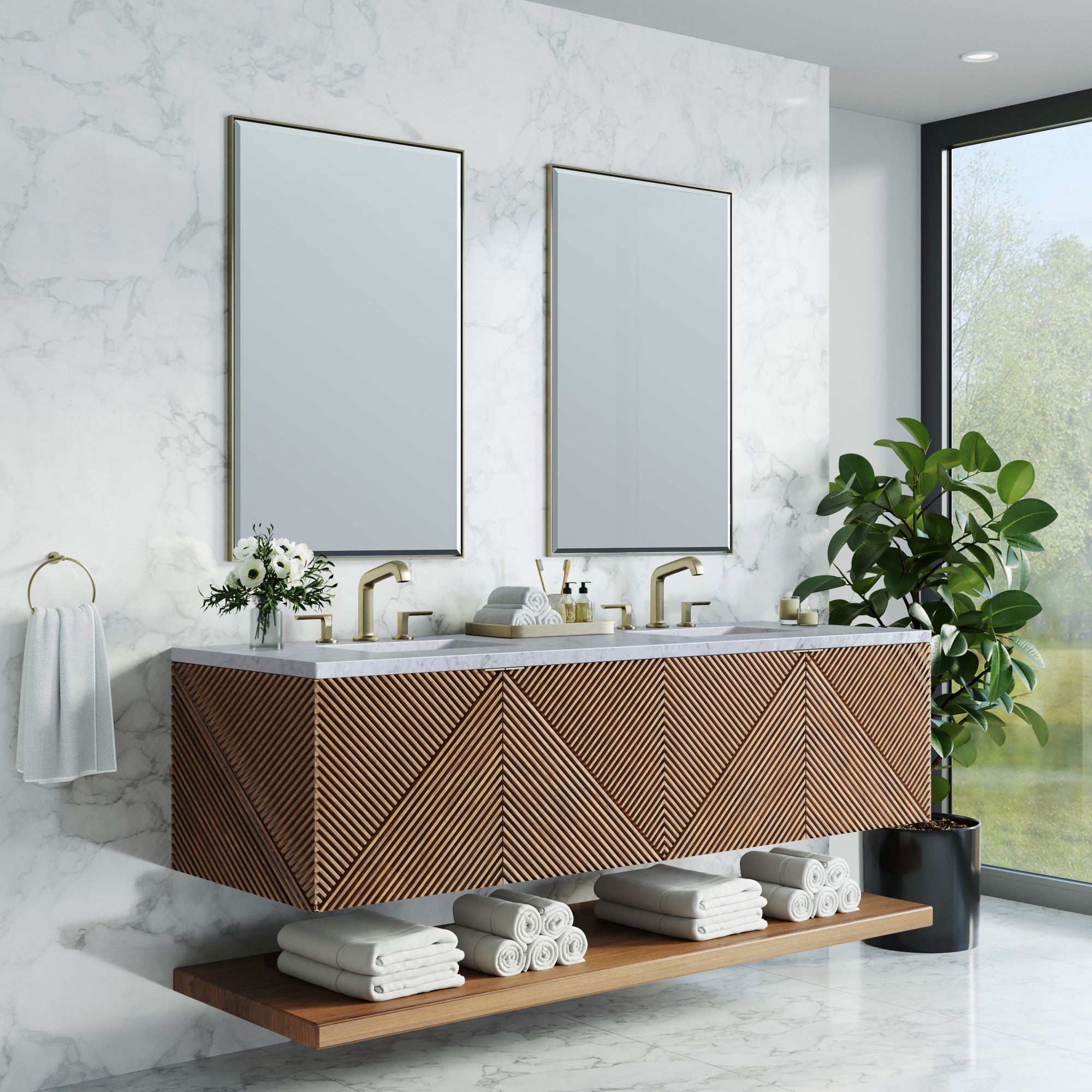 James Martin Vanities D200-V72-CSN-3CAR Bath-Vanity-Combo - View #4