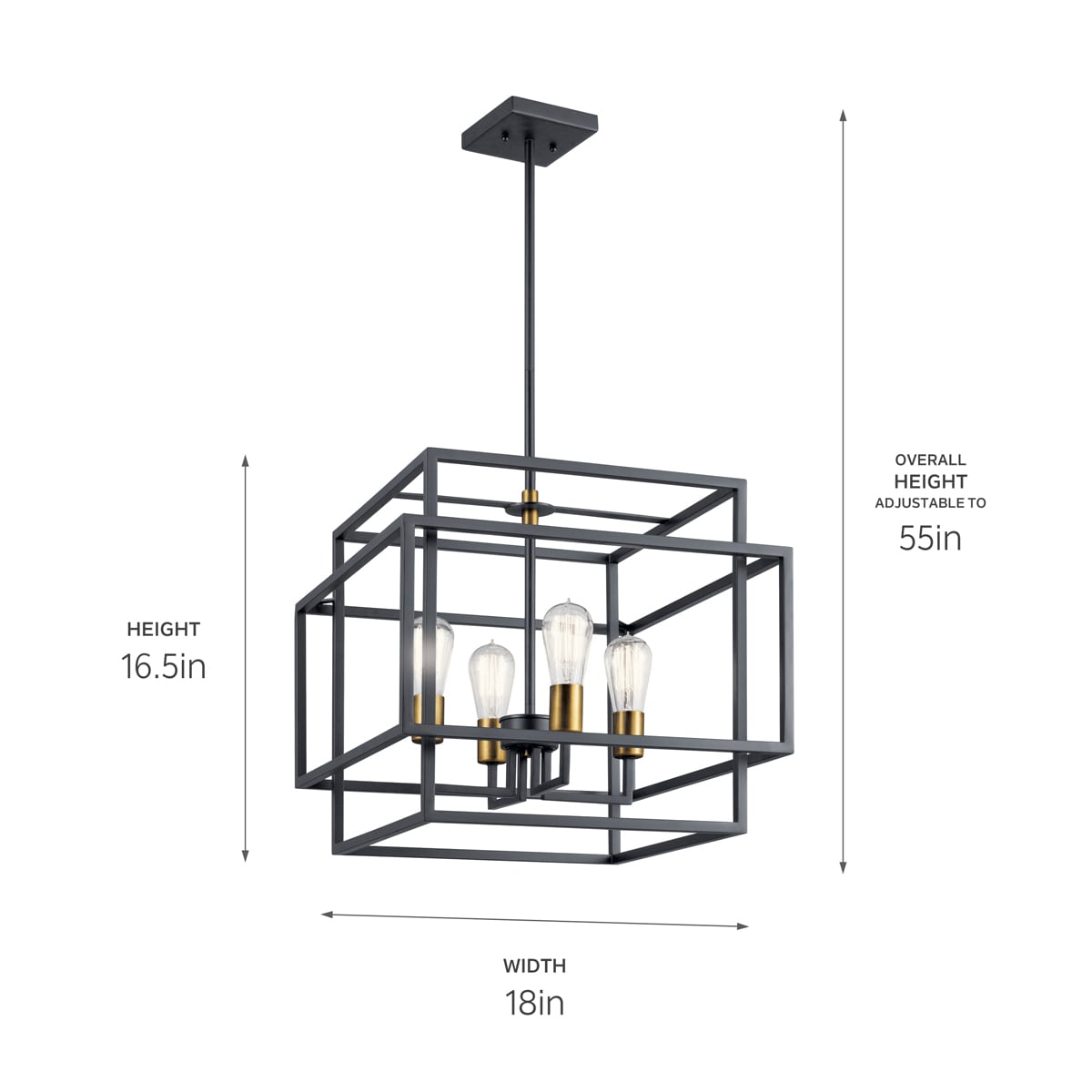 Kichler 43984BK Pendant-Lights - View #4