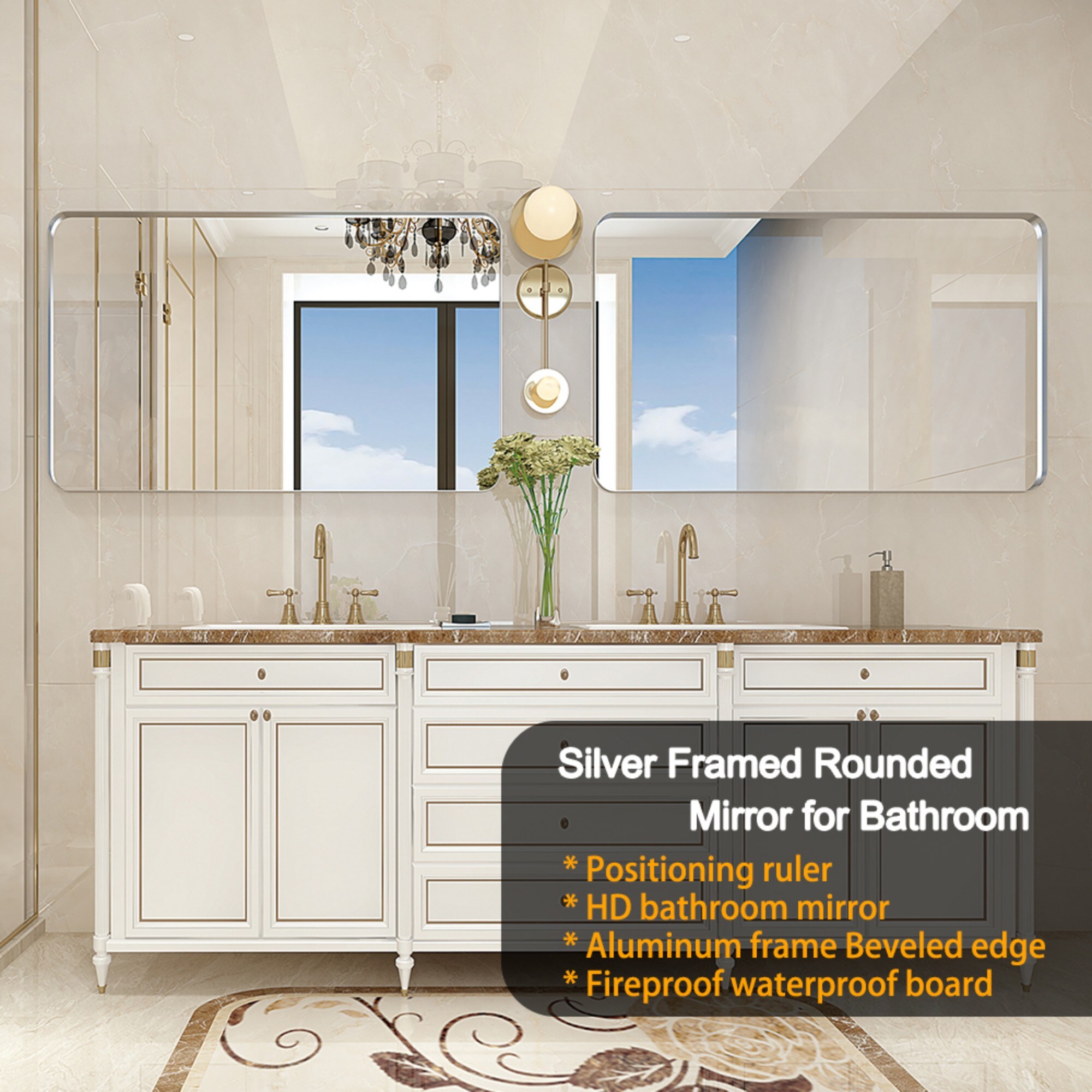 ToolCat SF1-35-YT Framed-Bath-Mirrors - View #13