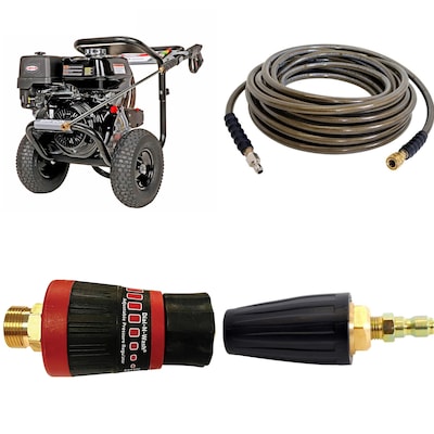 SIMPSON Monster Hose 3/8-in x 50-ft, up to 4500 PSI Pressure SIMPSON Monster Hose 3/8-in x 50-ft, up to 4500 PSI Pressure