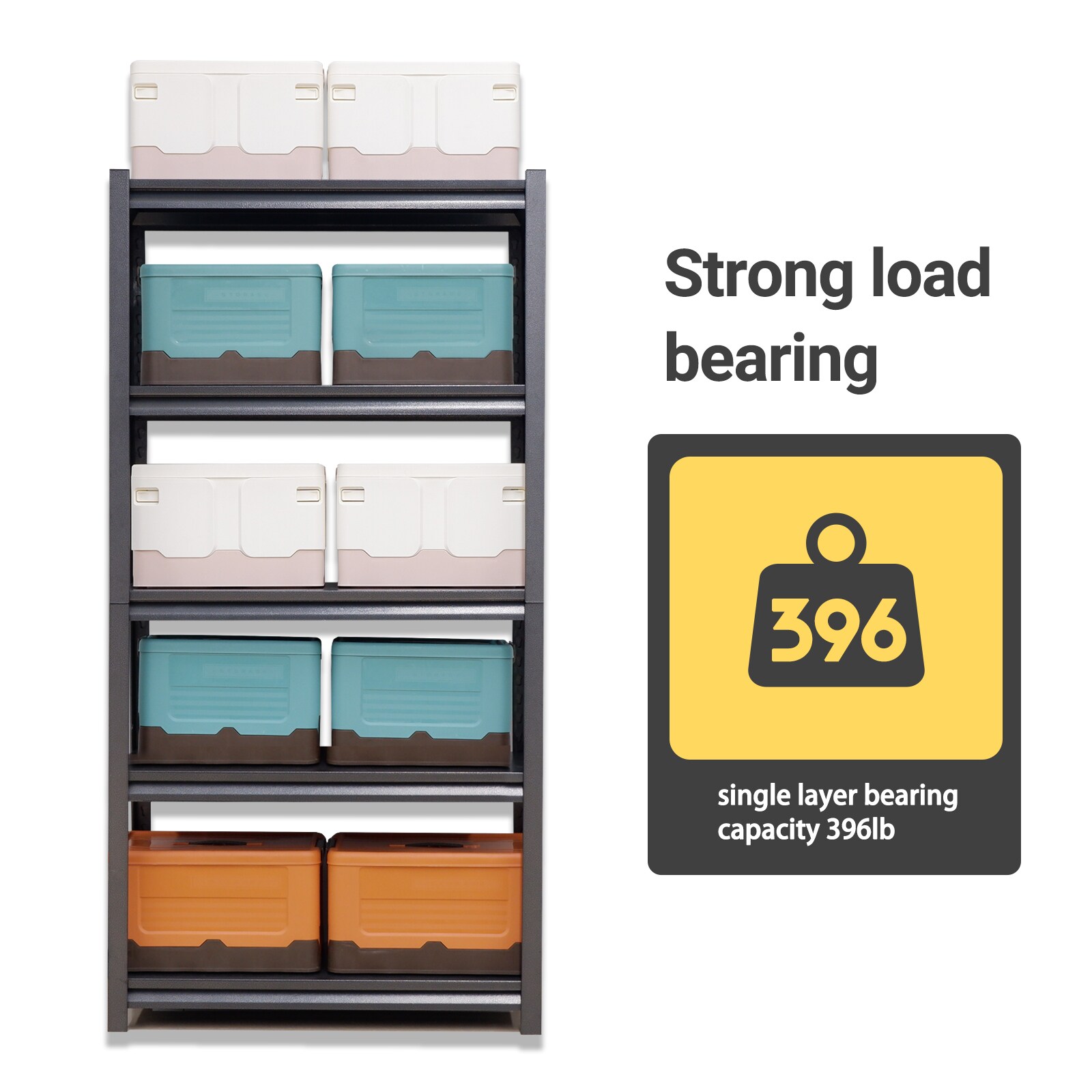 Kahomvis MAKEA-QPF2-408 Free-Standing-Shelving - View #9