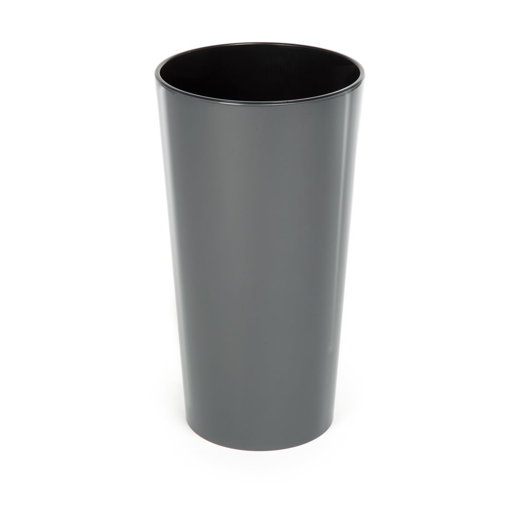 Color and Sabor Mediterano LL30082 11.8-in W x 22.4-in H x Gray Plastic Indoor/Outdoor Planter