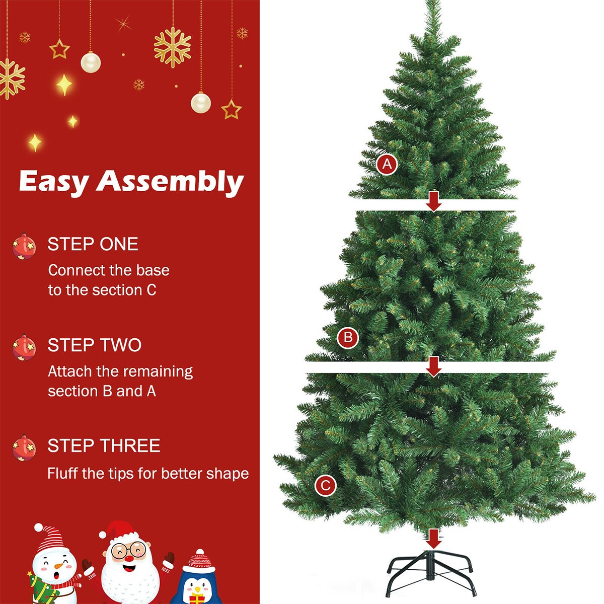 WELLFOR CM-HJY-23628 Artificial-Christmas-Trees - View #6