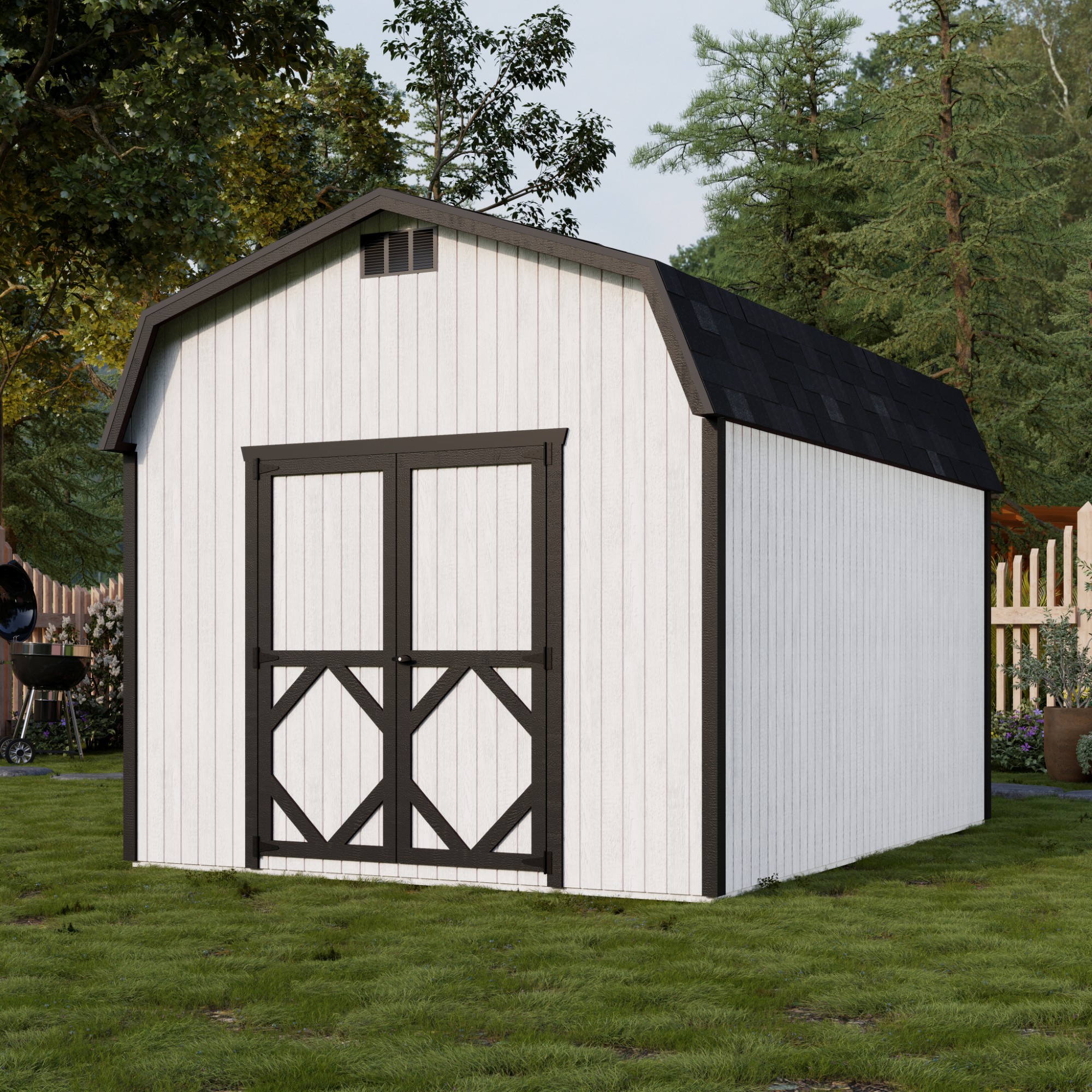 Little Cottage Co 10X14 CGB-6-PC Wood-Storage-Buildings - View #2