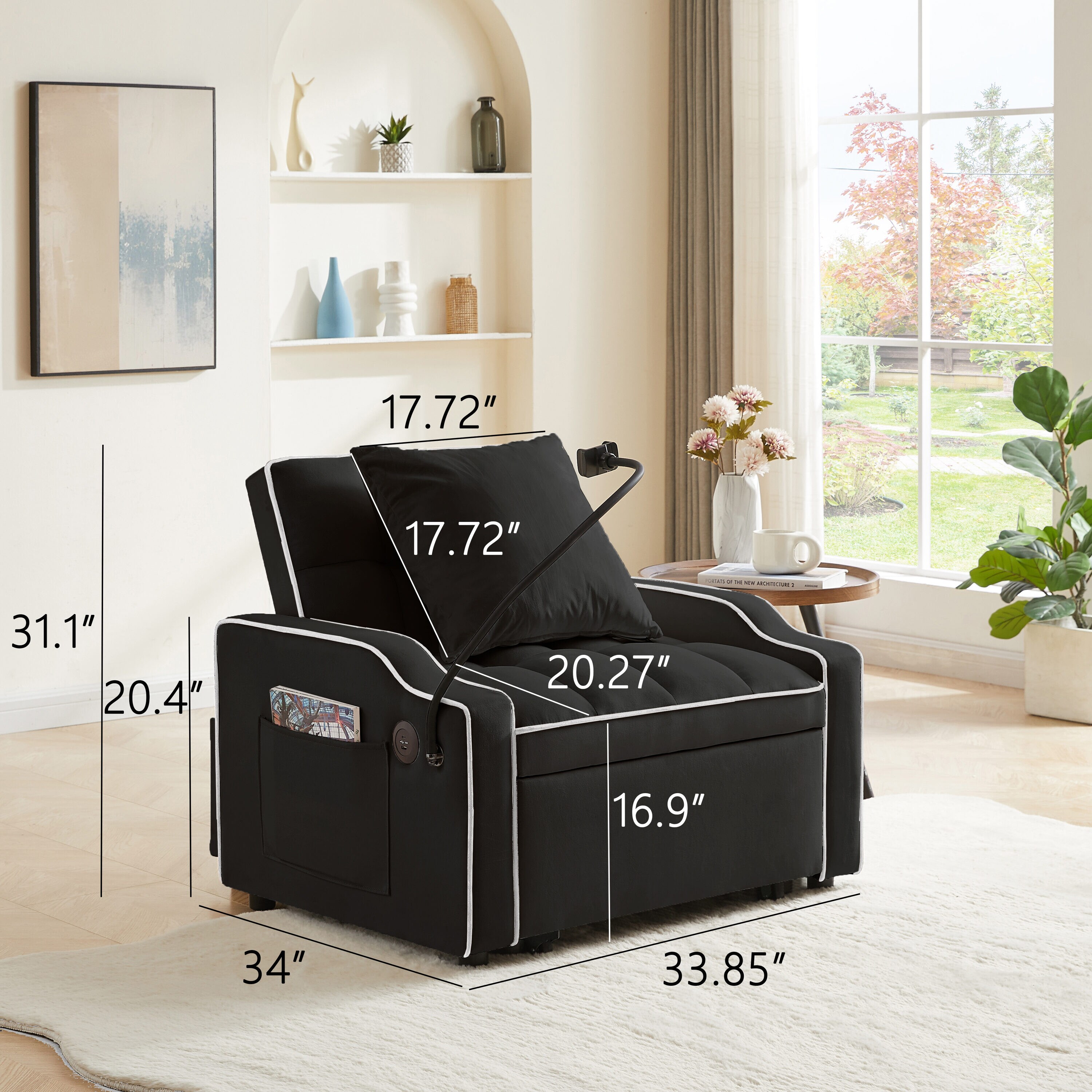 Serwall SWLAZIOSF-BL Chaises-Settees - View #4