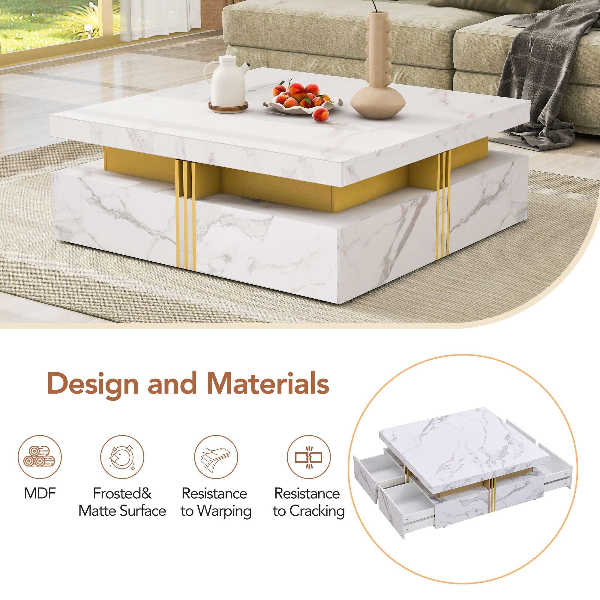 Clihome CL-JT10690 Coffee-Tables - View #4