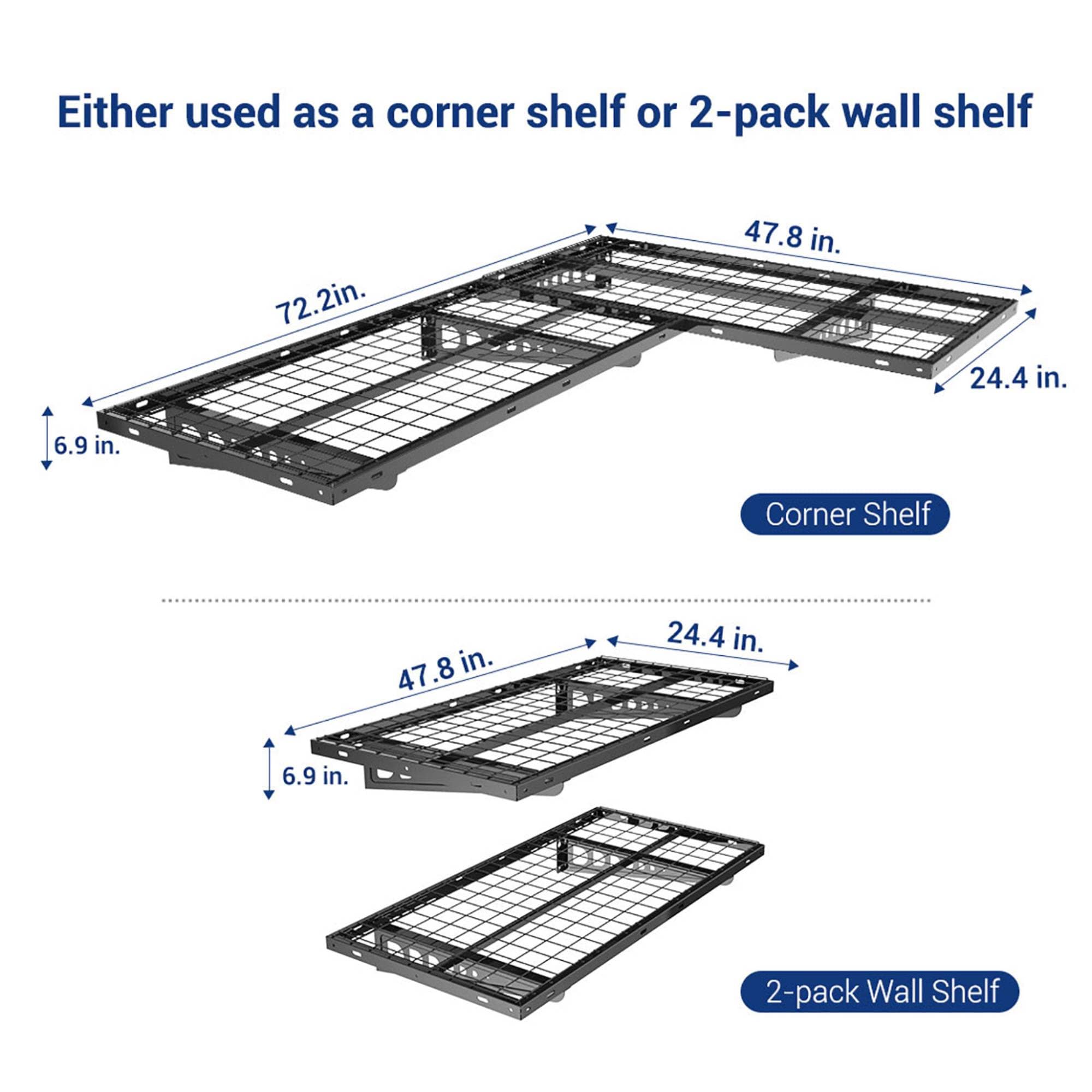Fleximounts WRC24B-E Wall-Mounted-Shelving - View #2