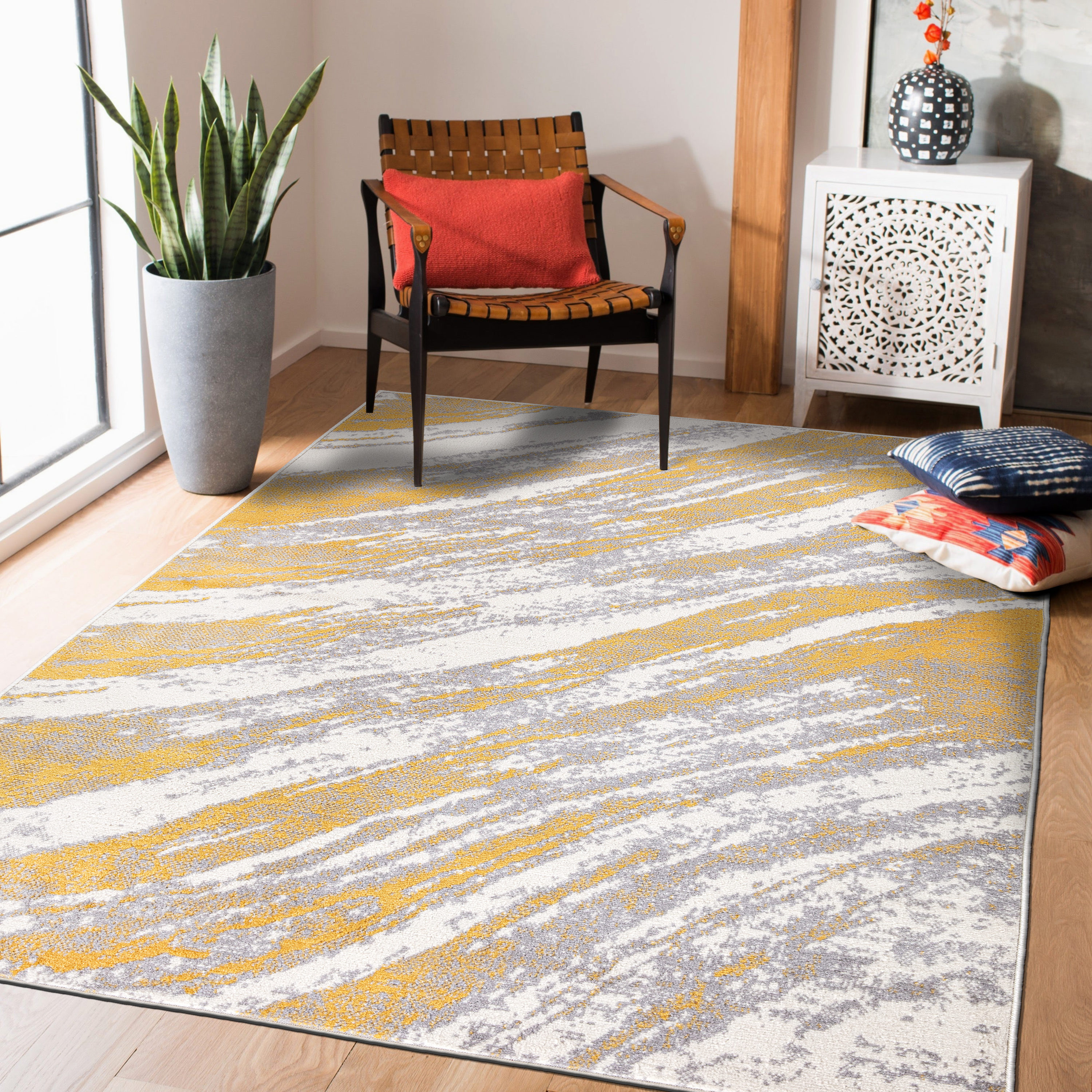 World Rug Gallery 2055YELLOW5X7 rugs - View #4