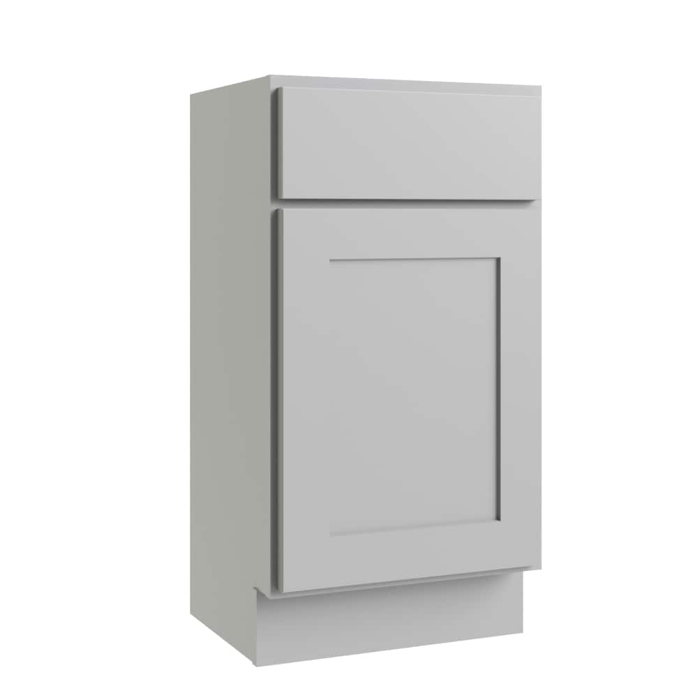 RELIABILT L03-B12R Parkstone 12-in W x 34.5-in H x 24-in D Gray Base Fully assembled Plywood Cabinet (Flat Panel Shaker)