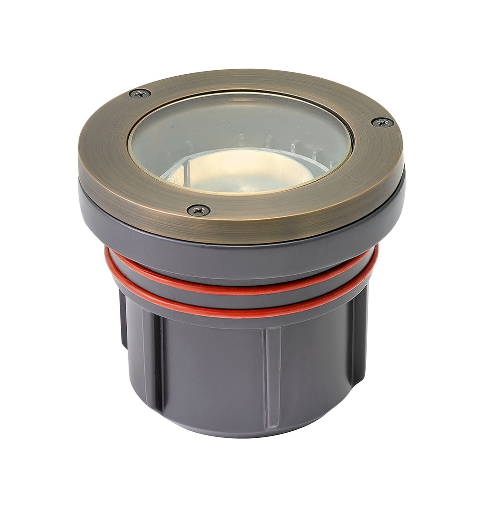 Hinkley 15702MZ-5W27K Hardy Island Lumacore Flat Top 5 -Watt ( 35 W Equivalent ) Matte Bronze Low voltage Hardwired LED Well Light