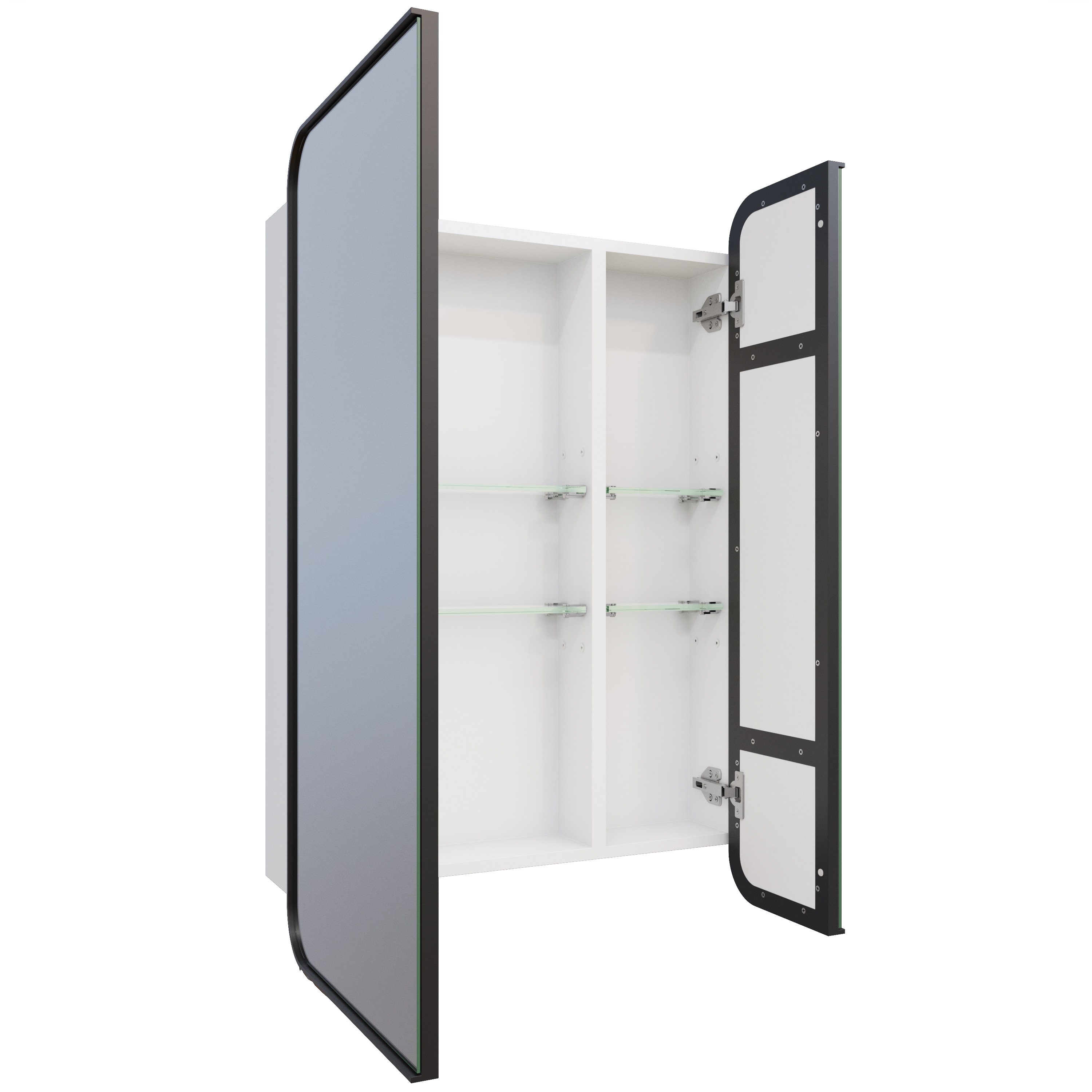 Glass Warehouse SC2-SQ-24X36-B Bathroom-Medicine-Cabinets - View #8