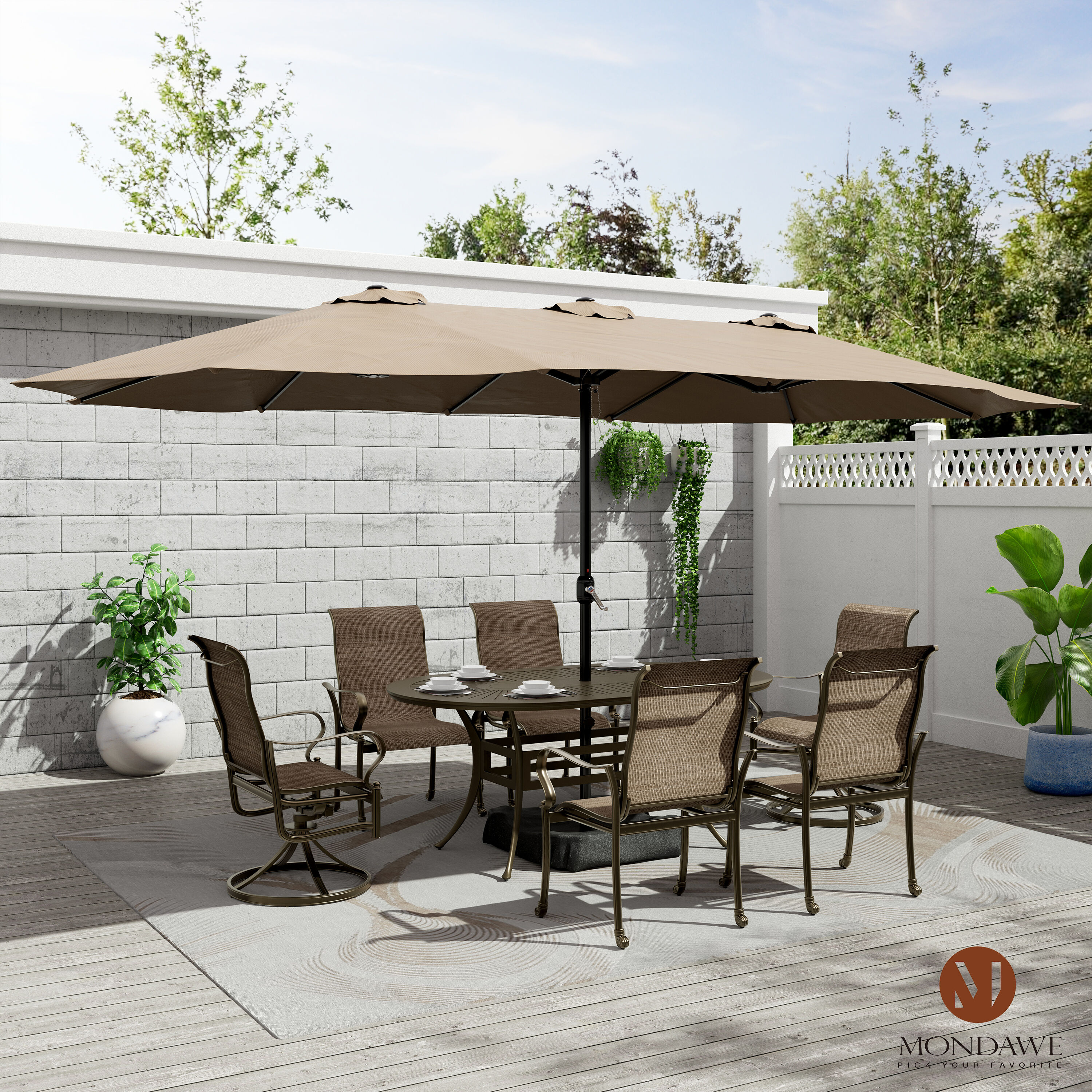 Mondawe MO-LD72CT9PS-BU Patio-Dining-Sets - View #2