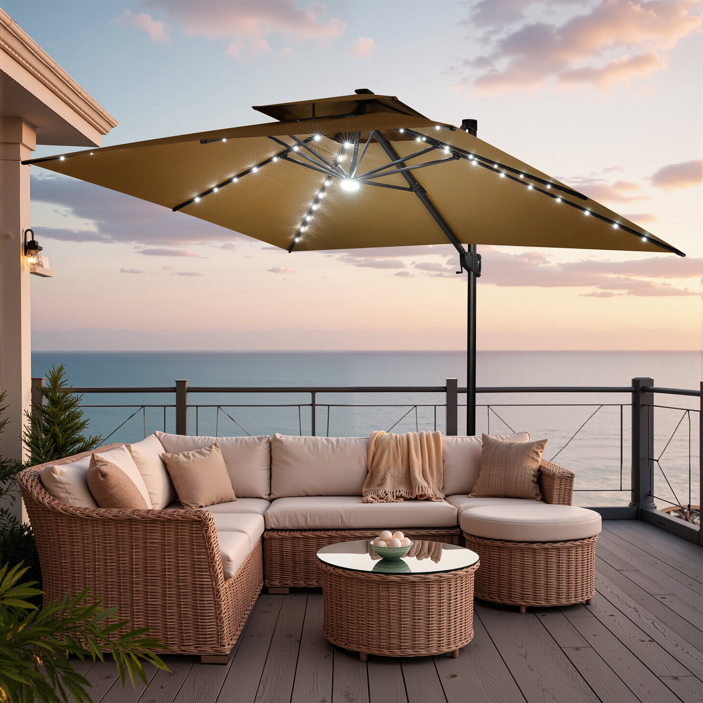 13 foot patio umbrellas GarveeLife ft large umbrella, Double-Sided outdoor with Fade Resistant Canopy for Deck Pool Garden Backyard (Beige, 13 ft) : Patio, Lawn & Garden Ideal for any deck or patio 13ft Outdoor Extra Large Patio