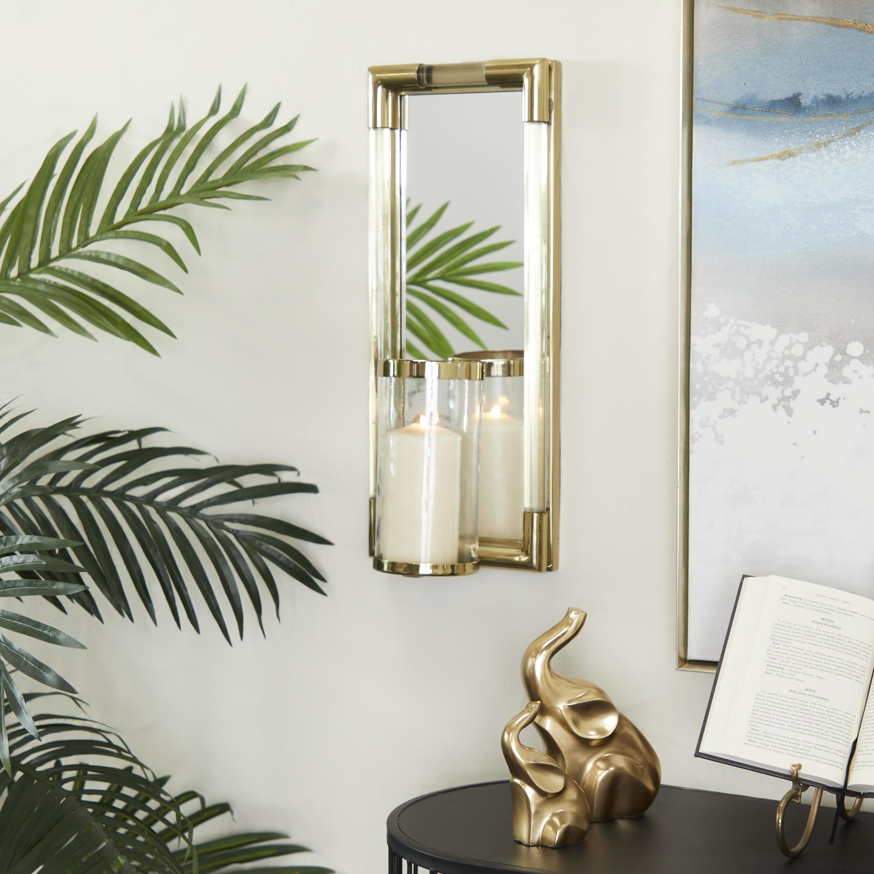 Grayson Lane 59231 1 Candle Stainless steel Sconce Candle Holder