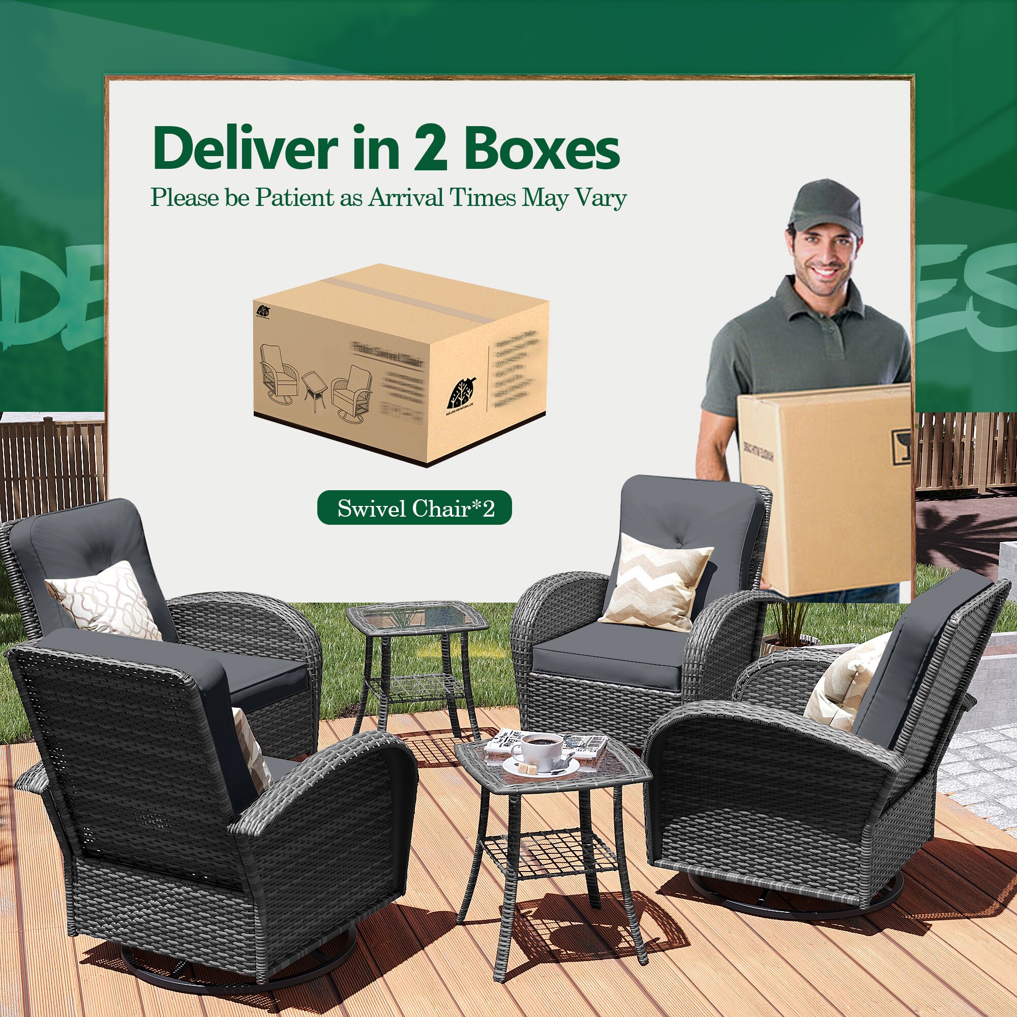 Patio Watcher LS-Y11-6PC-G2 Patio-Chairs - View #9