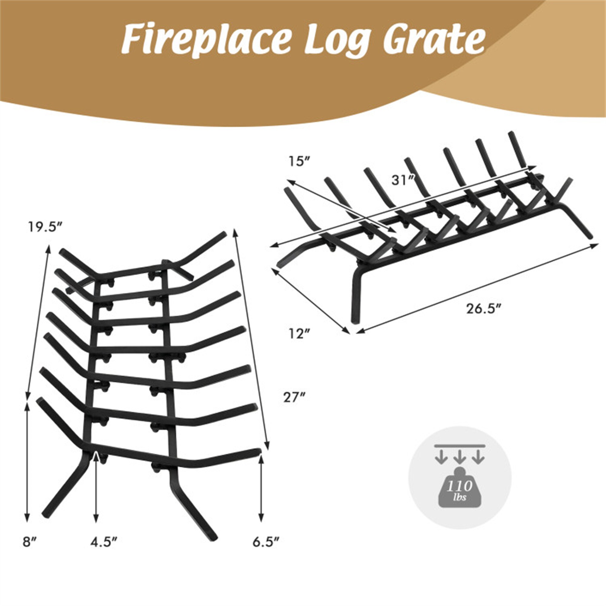 BABOOM BOM-10282-L-CO Firewood-Storage - View #3