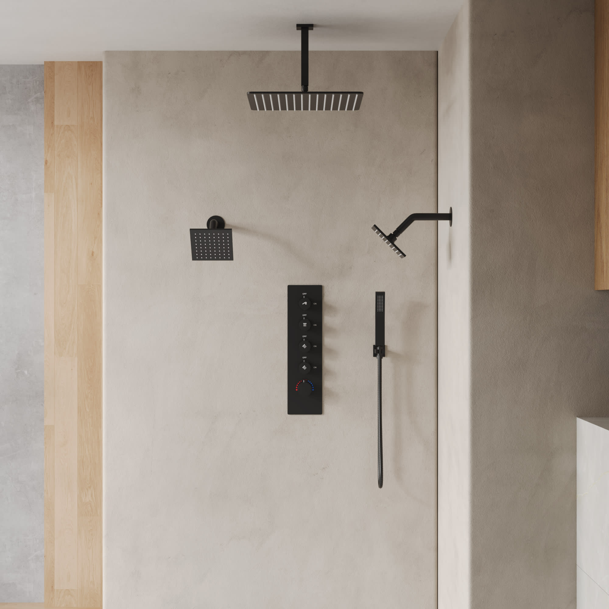 EVERSTEIN SFS-1062-BK16 Tub-Shower-Faucets - View #12