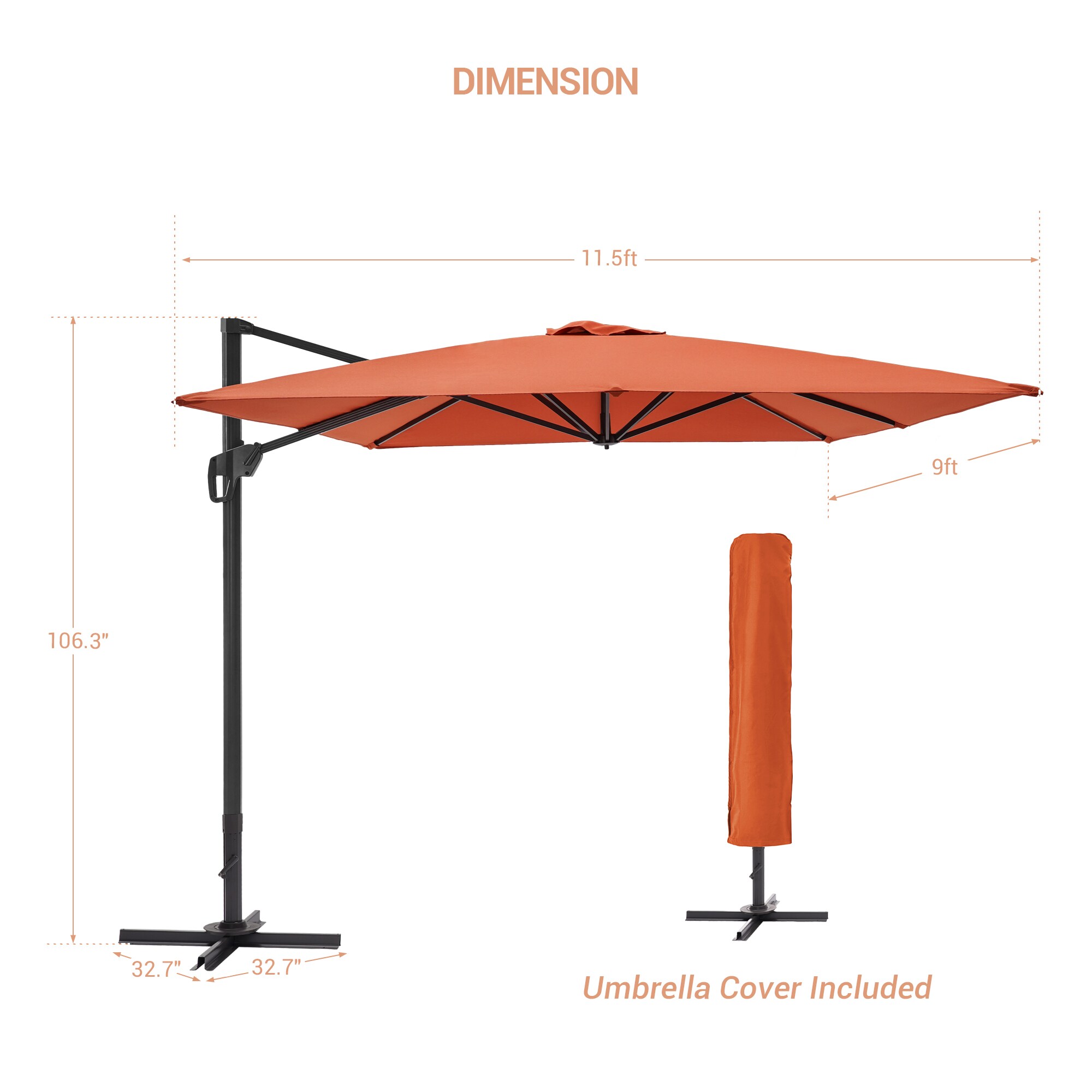 Sonkuki SD-ZD2735RD Umbrellas-2 - View #2